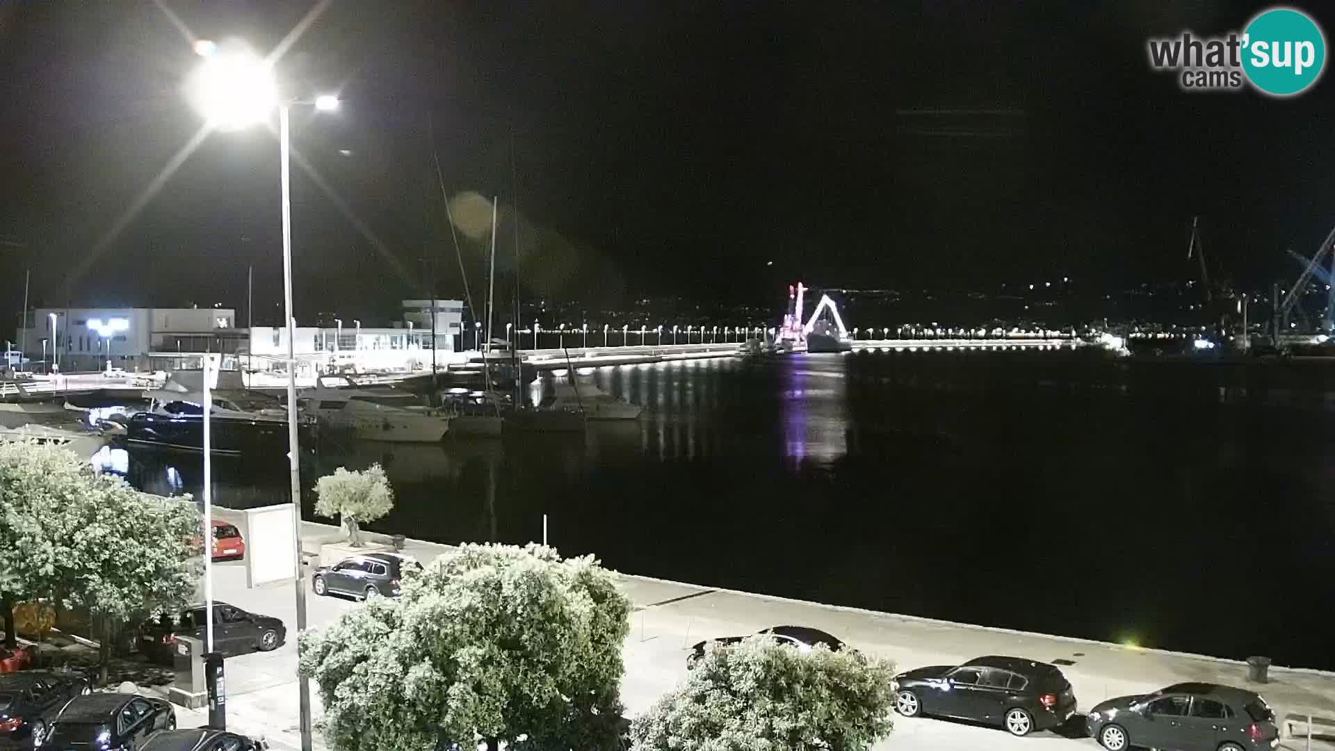 La Riva e la Marina a Rijeka (Fiume) – Live Webcam Croazia