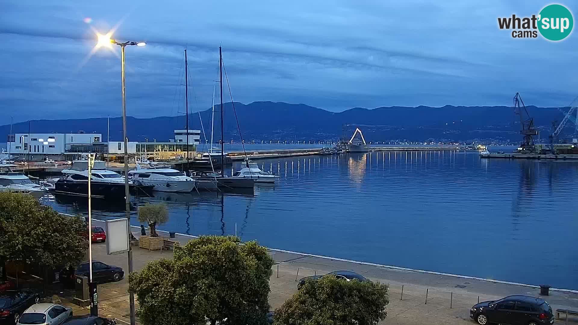 La Riva e la Marina a Rijeka (Fiume) – Live Webcam Croazia