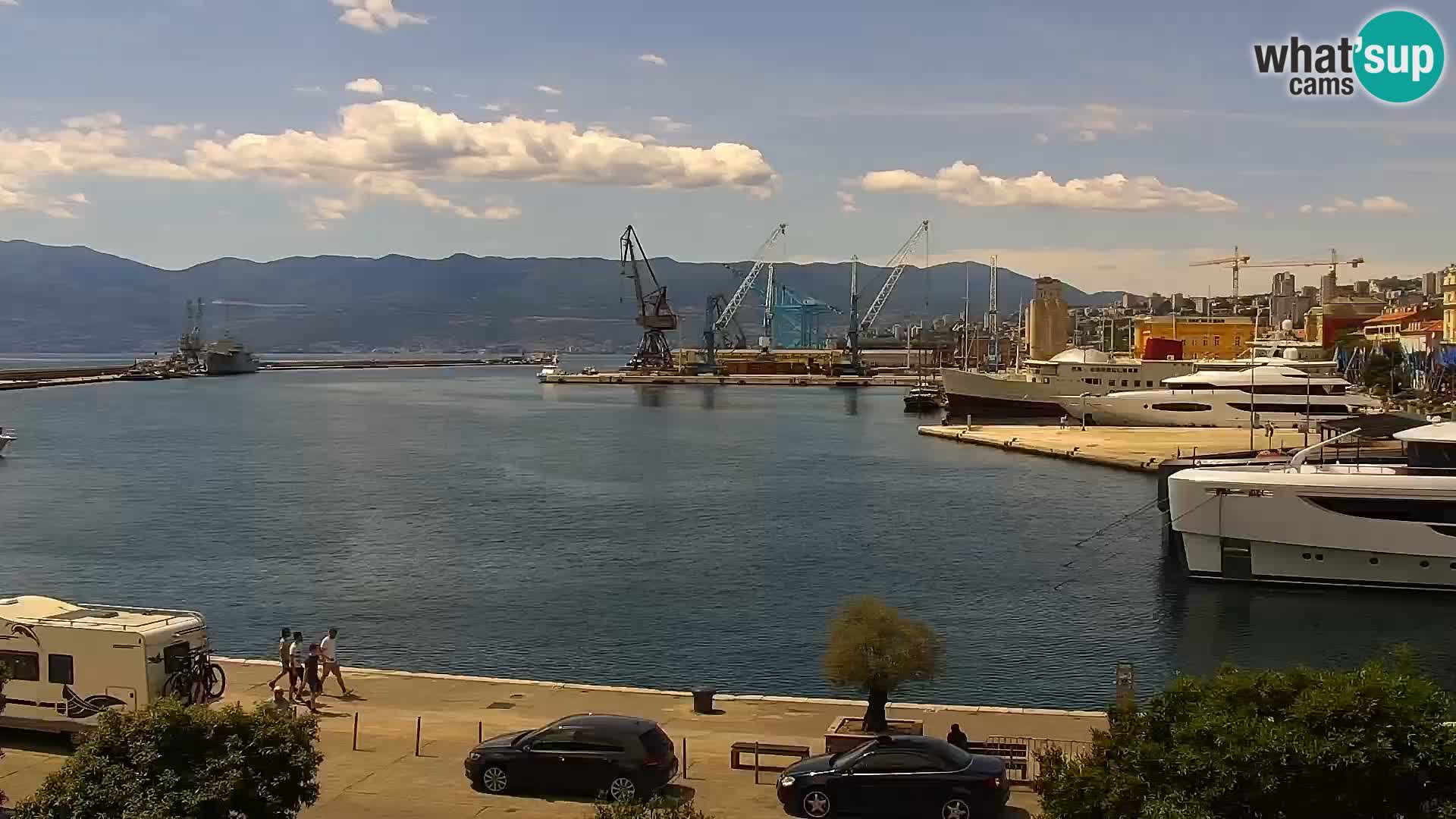 La Riva e la Marina a Rijeka (Fiume) – Live Webcam Croazia