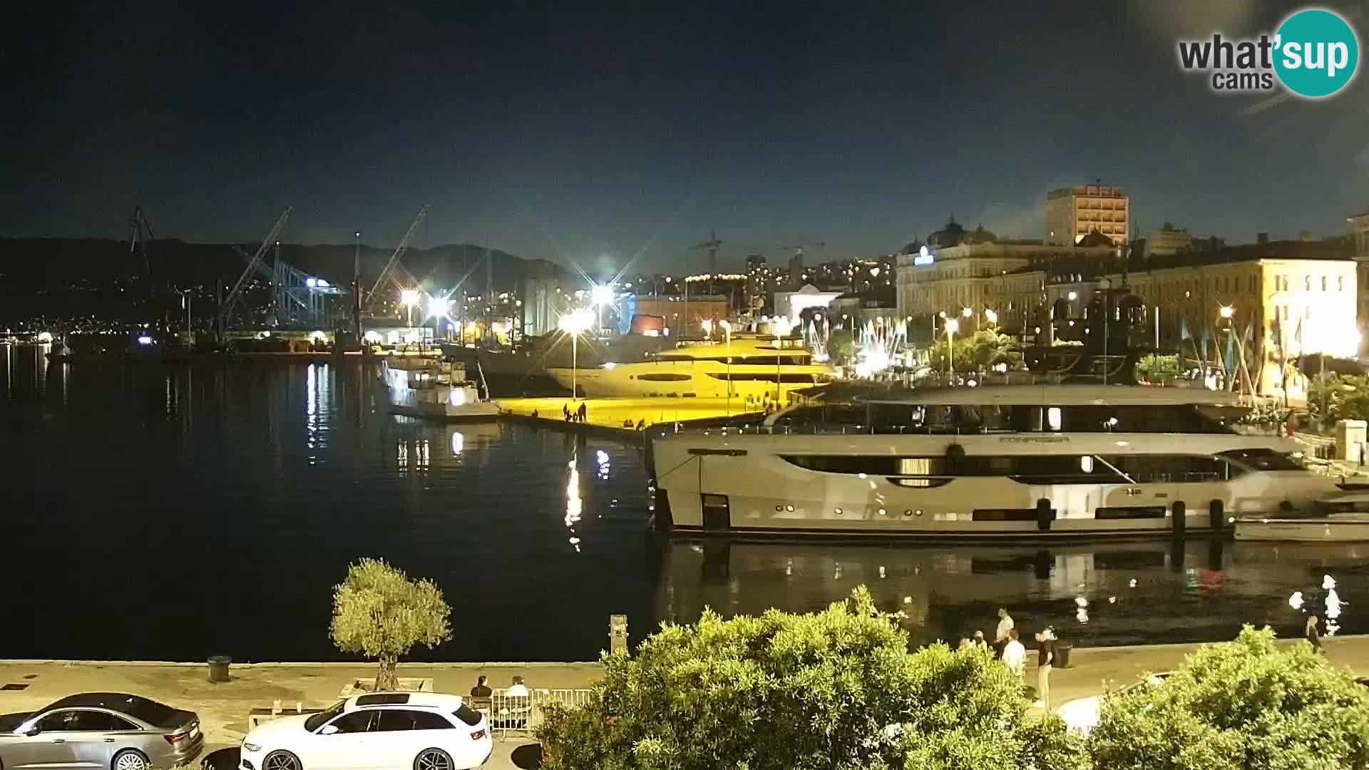 Riva i Marina u Rijeci – Web kamera uživo u Hrvatskoj