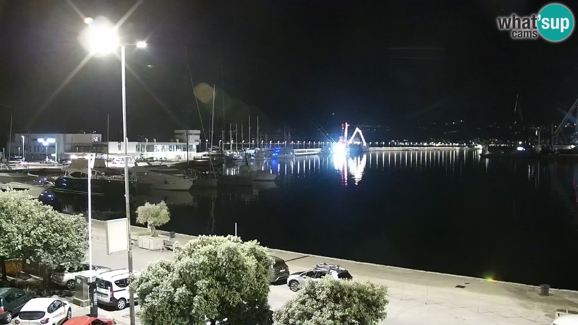 Die Riva und Marina in Rijeka – Live Webcam Kroatien