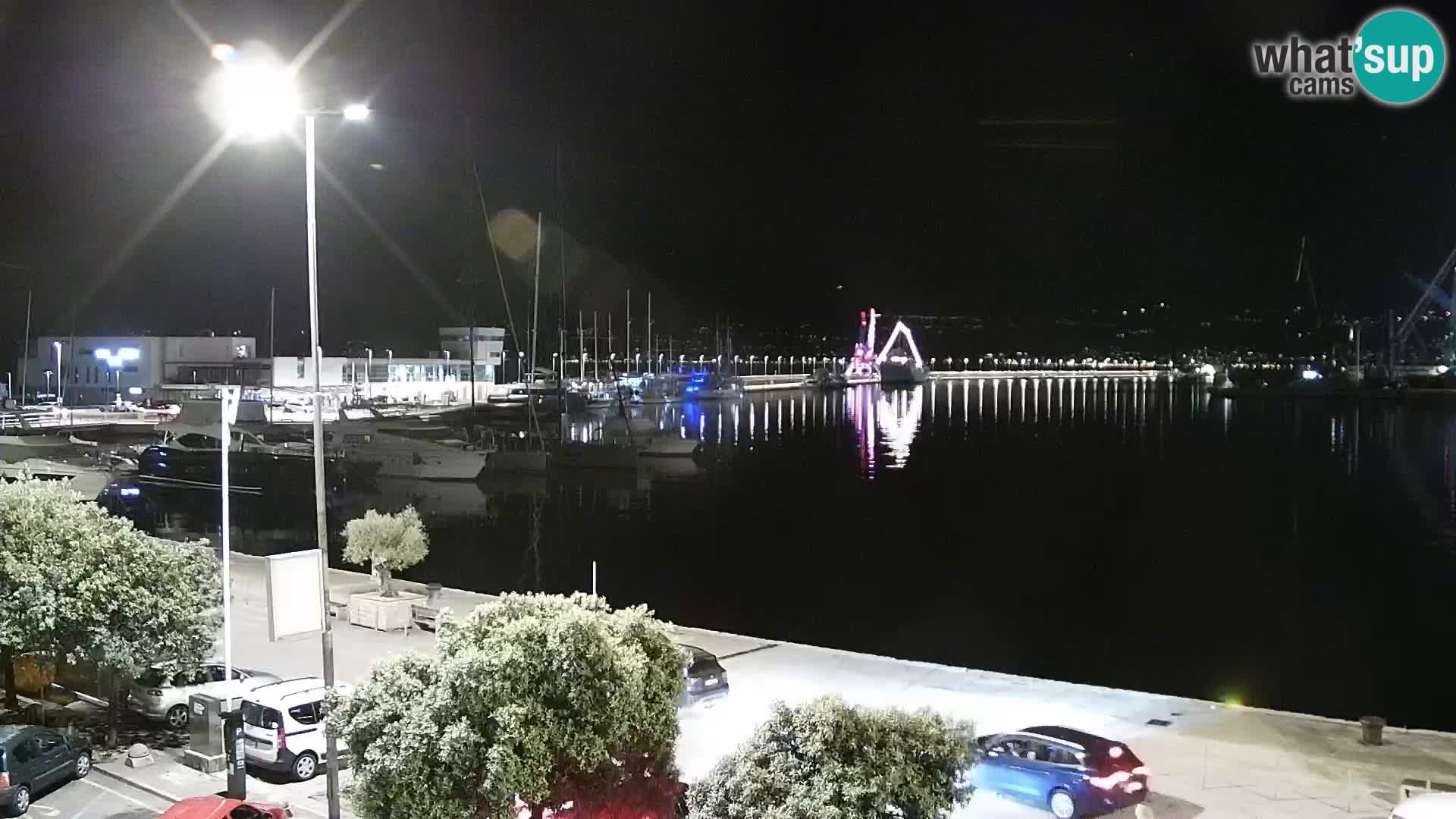 La Riva y Marina en Rijeka – Webcam en vivo Croacia