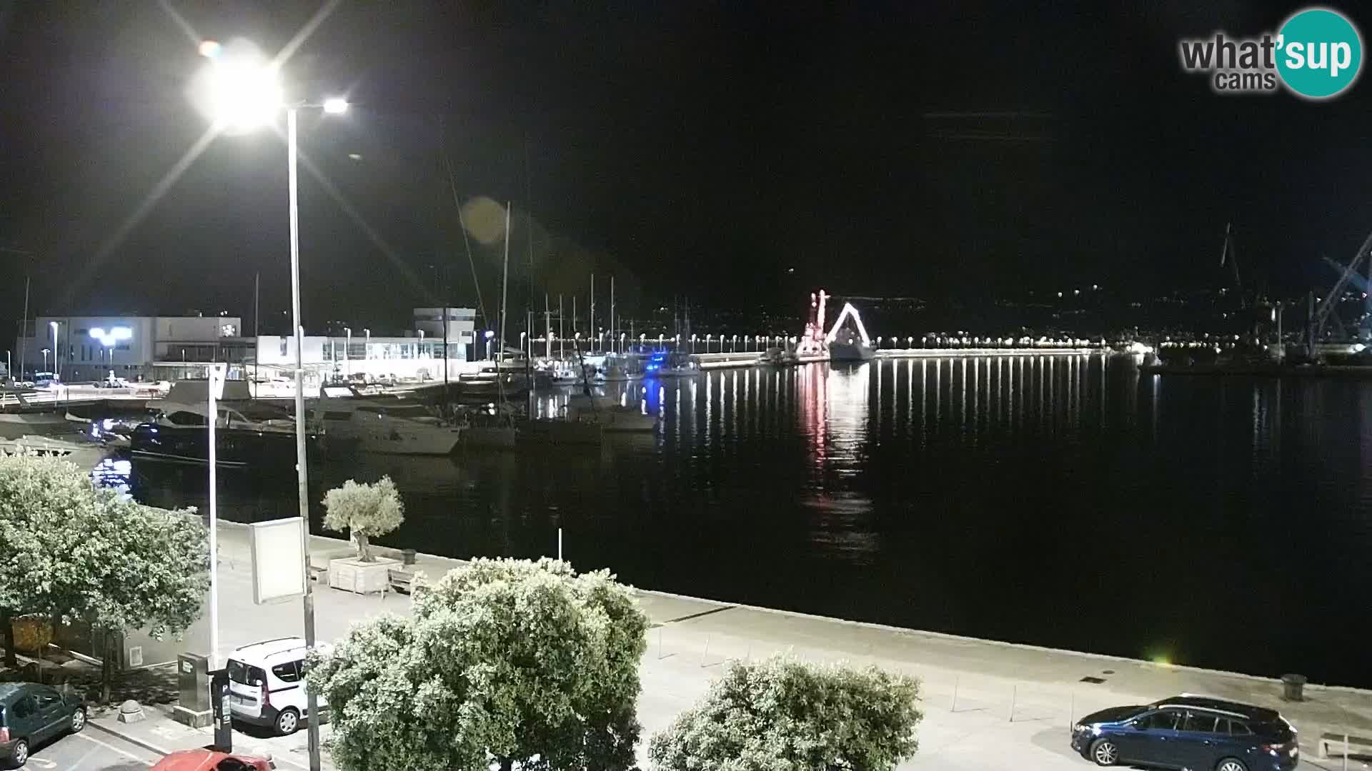 Die Riva und Marina in Rijeka – Live Webcam Kroatien