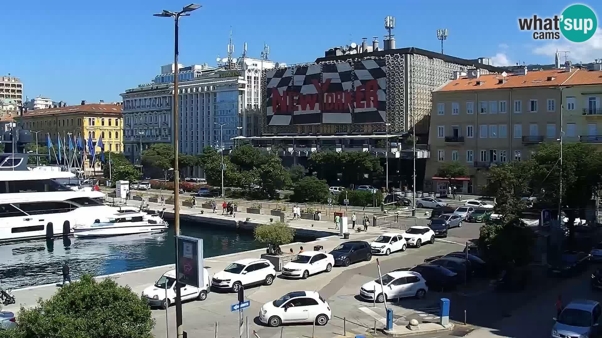 La Riva y Marina en Rijeka – Webcam en vivo Croacia