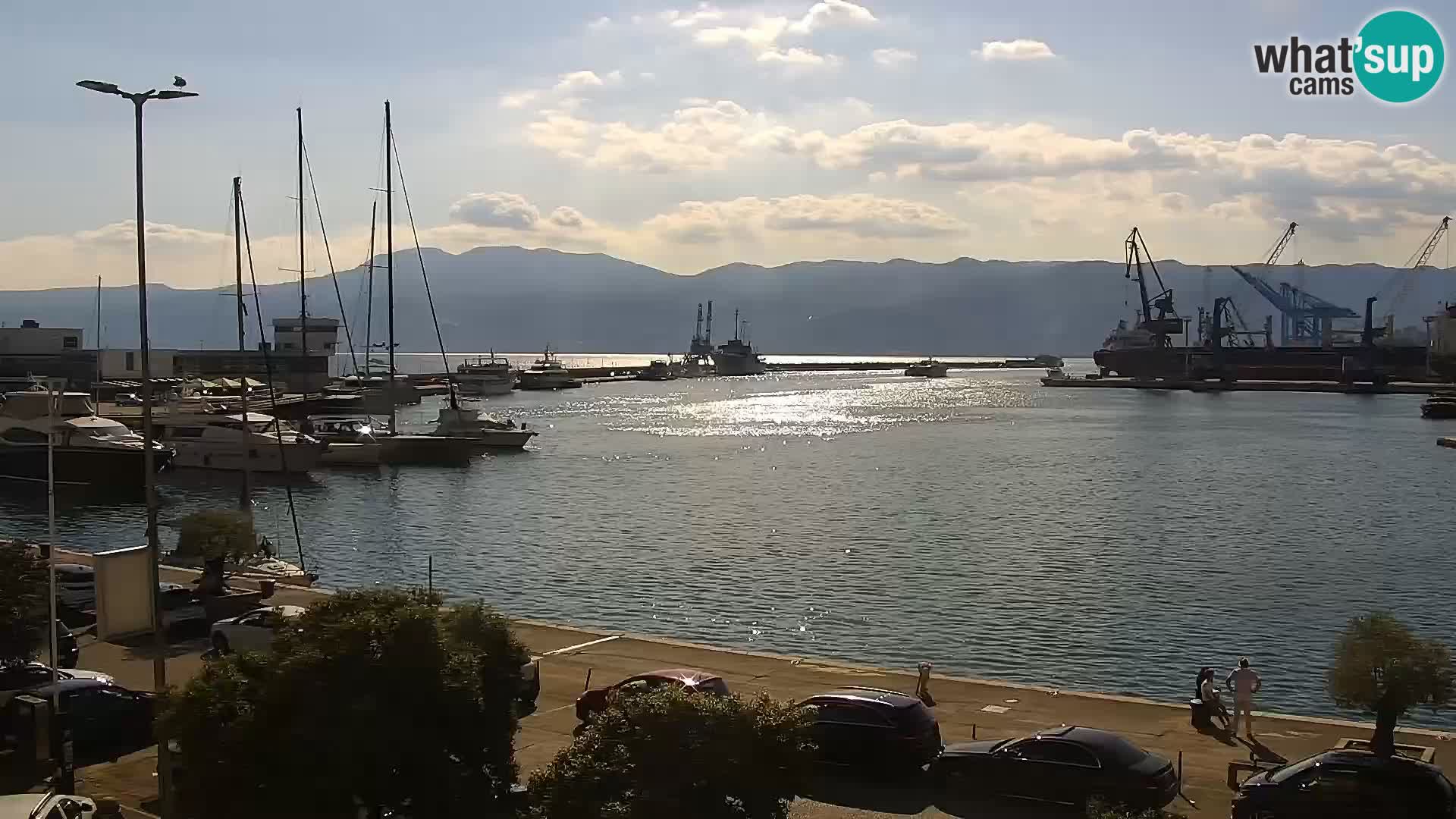 La Riva y Marina en Rijeka – Webcam en vivo Croacia