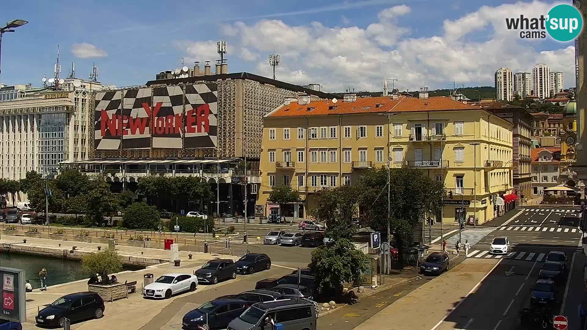 La Riva et Marina à Rijeka – Live Webcam Croatie