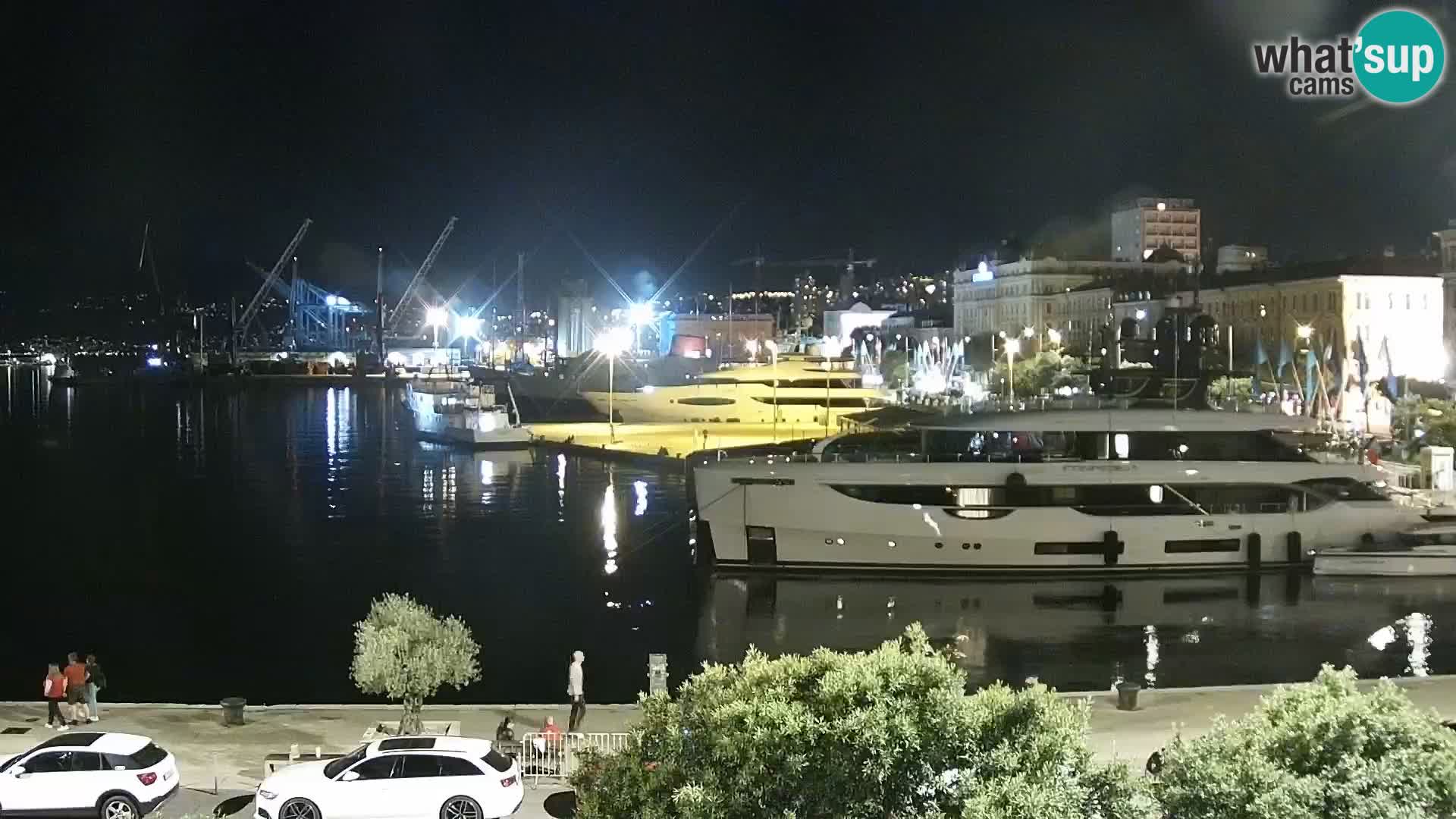 Die Riva und Marina in Rijeka – Live Webcam Kroatien