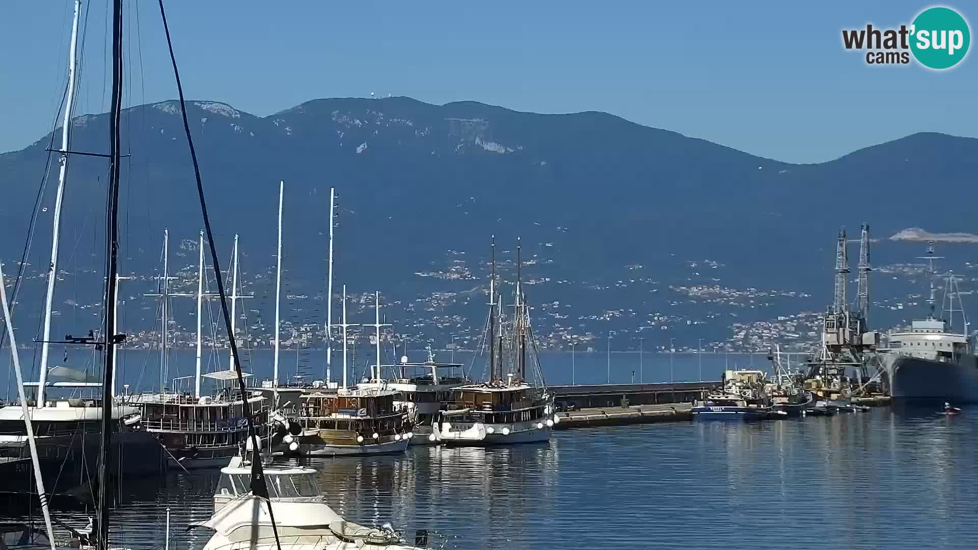 Die Riva und Marina in Rijeka – Live Webcam Kroatien