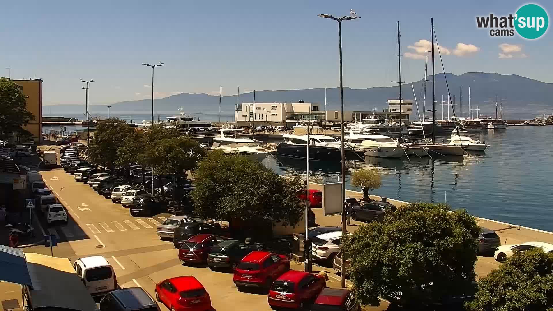 The Riva and Marina in Rijeka  – Live Webcam Croatia
