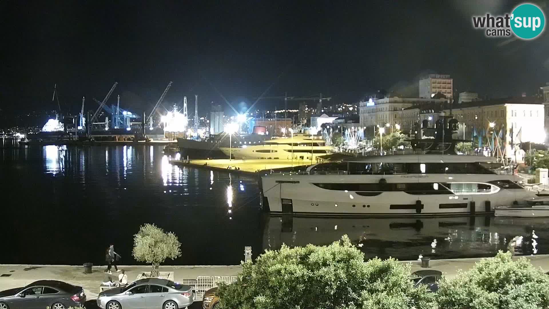 La Riva et Marina à Rijeka – Live Webcam Croatie