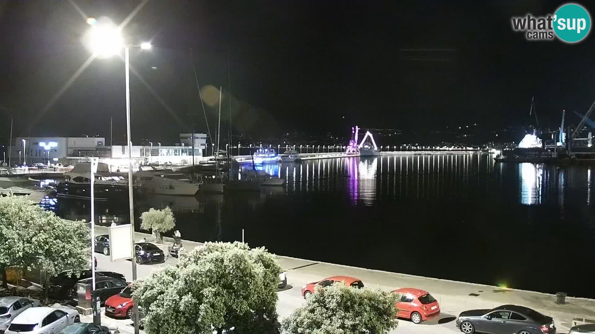 La Riva et Marina à Rijeka – Live Webcam Croatie