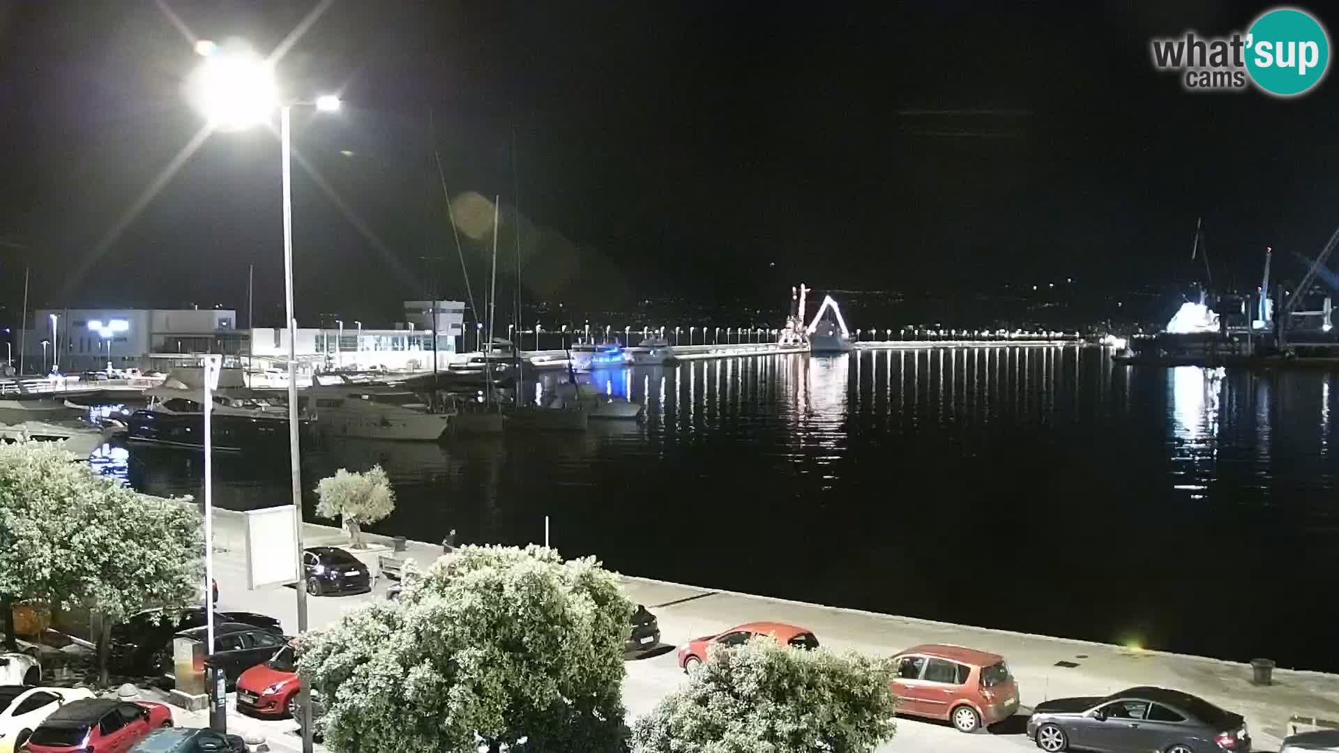 La Riva et Marina à Rijeka – Live Webcam Croatie