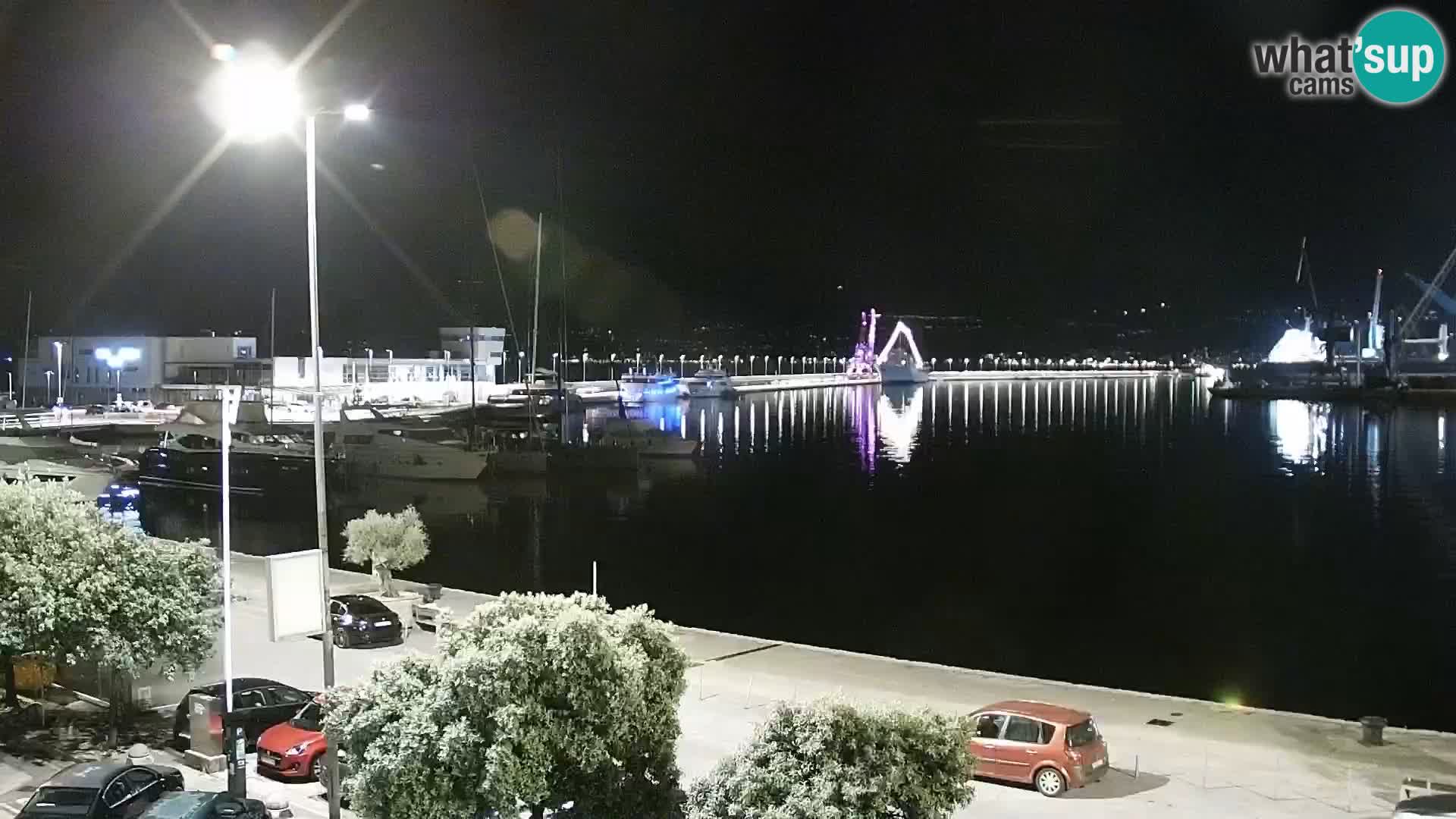 Die Riva und Marina in Rijeka – Live Webcam Kroatien