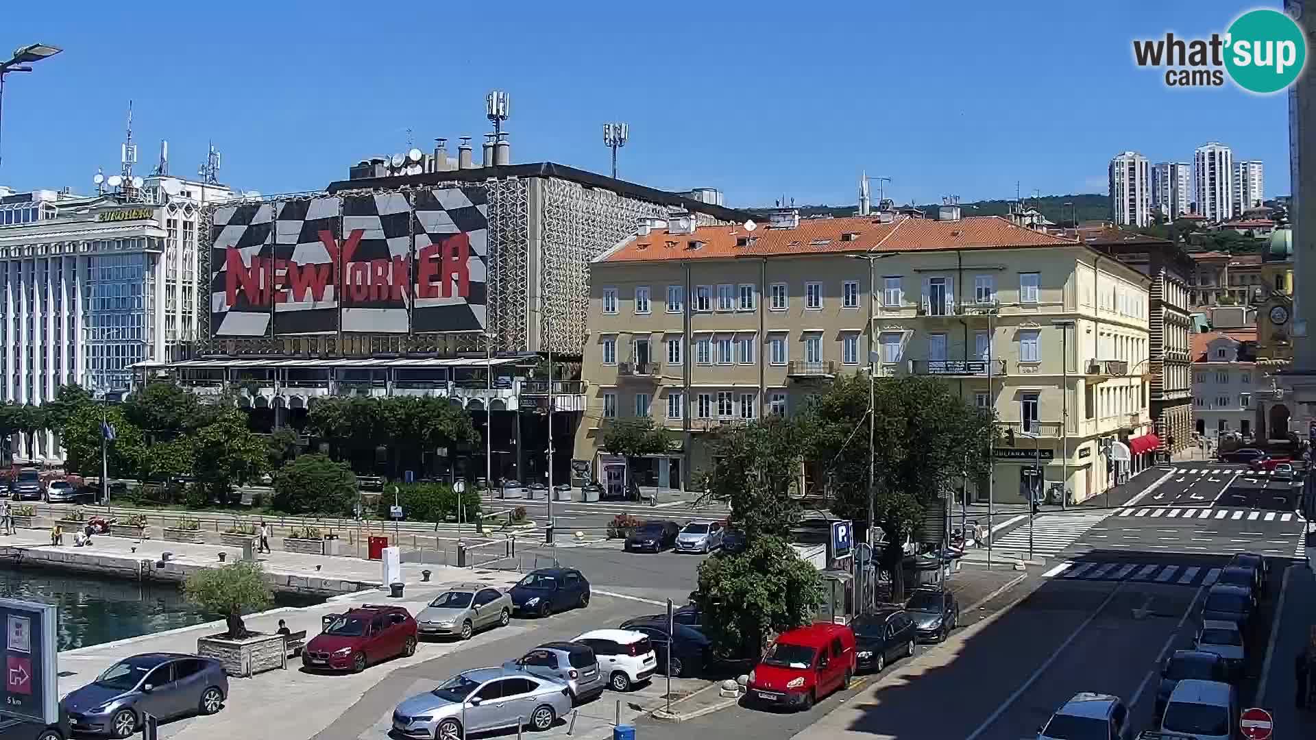 La Riva e la Marina a Rijeka (Fiume) – Live Webcam Croazia