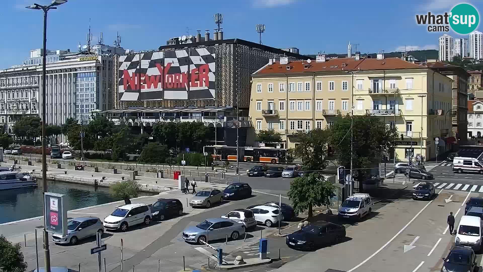 La Riva y Marina en Rijeka – Webcam en vivo Croacia