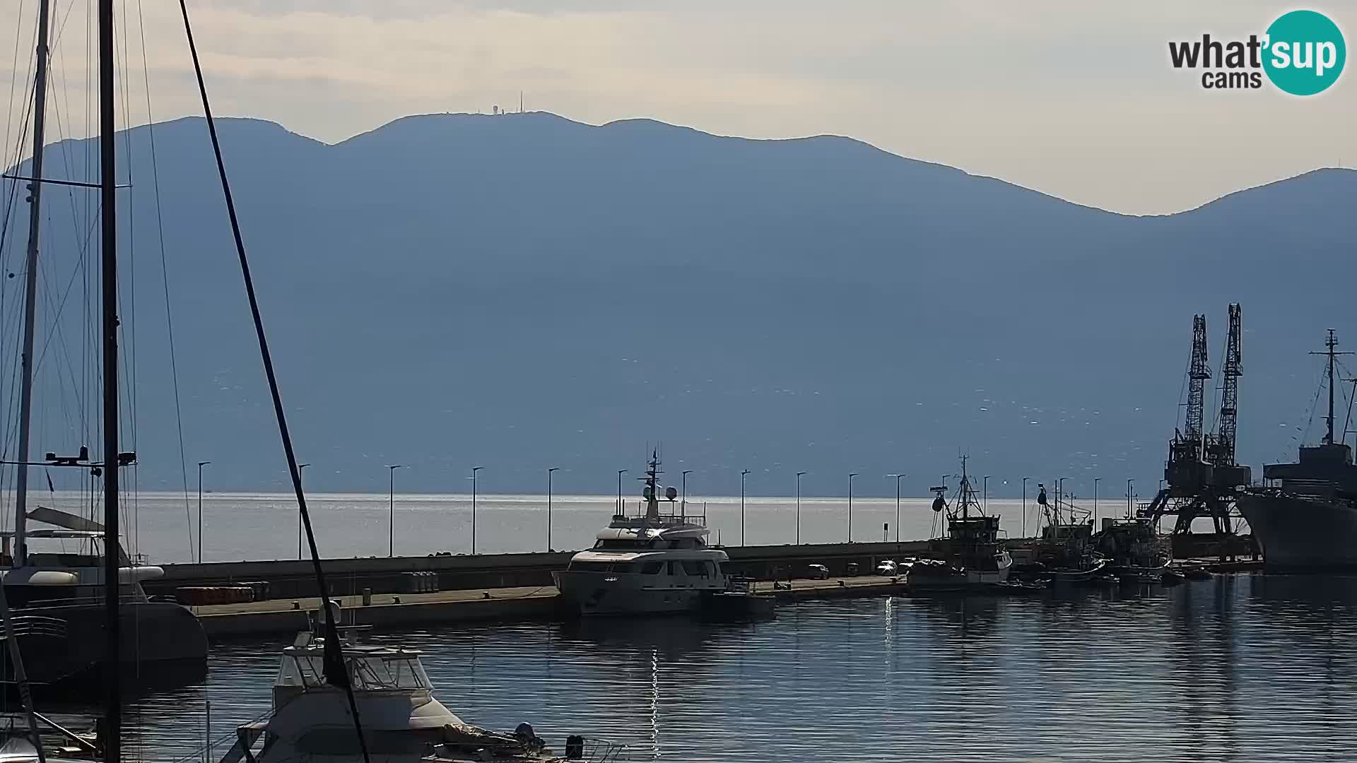 La Riva y Marina en Rijeka – Webcam en vivo Croacia