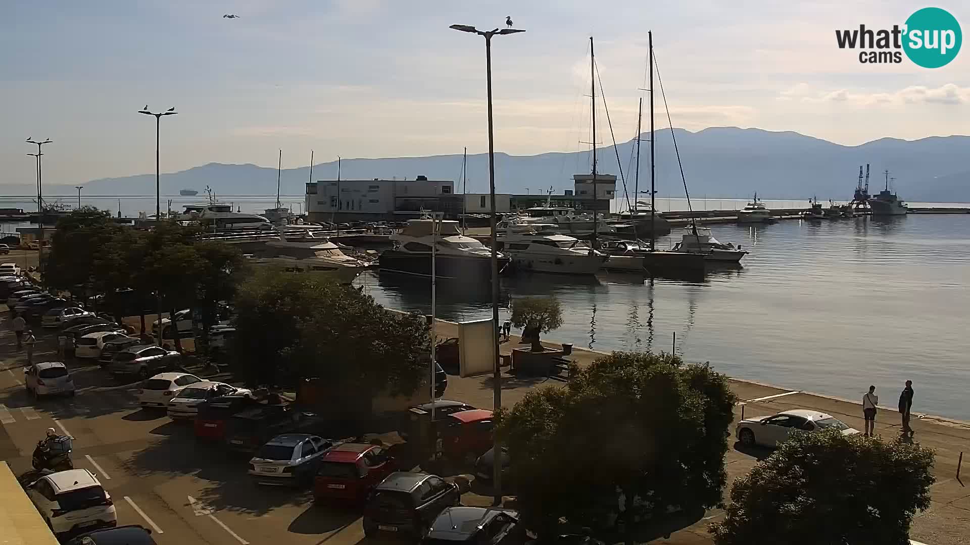 Die Riva und Marina in Rijeka – Live Webcam Kroatien