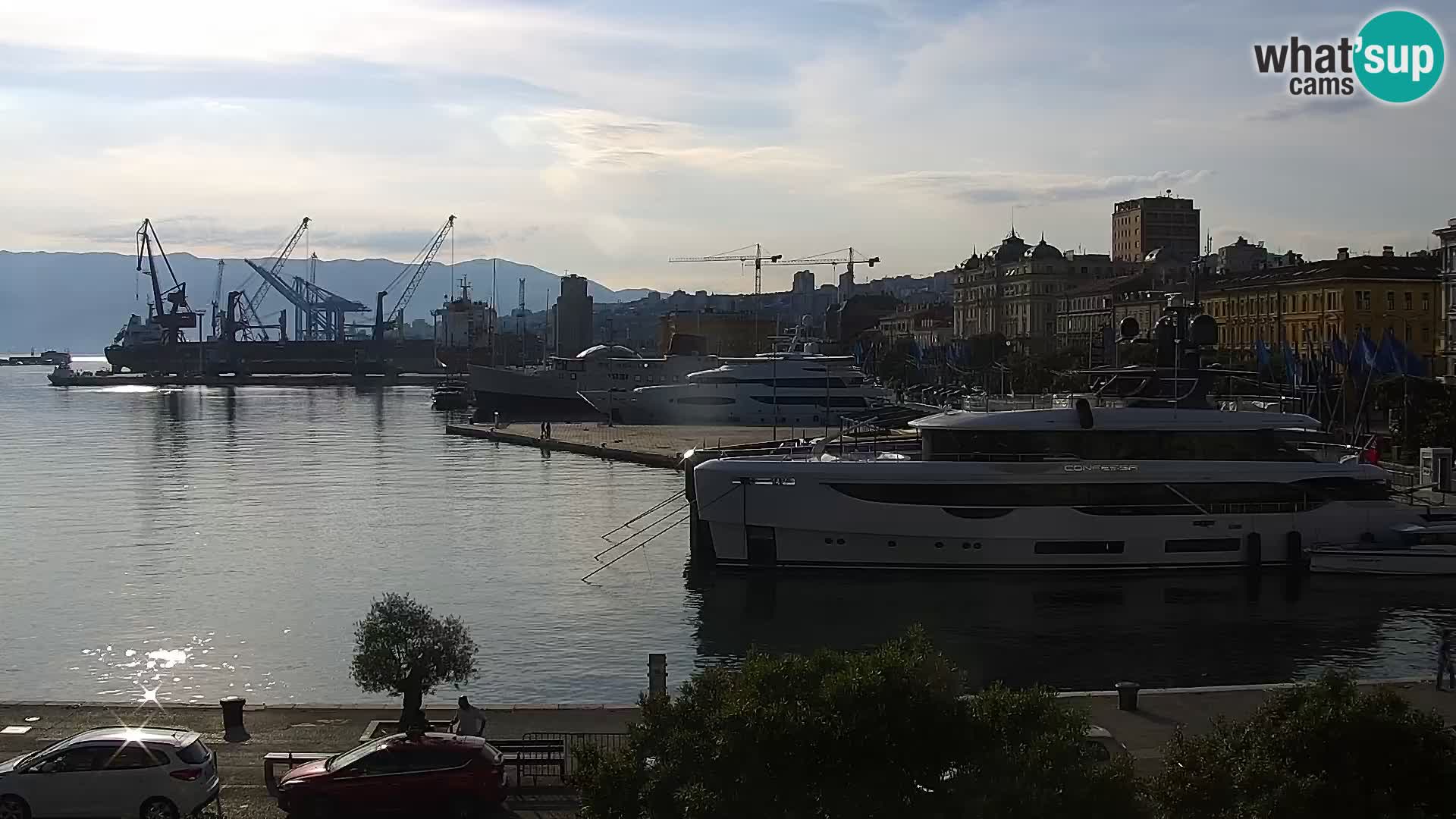 La Riva e la Marina a Rijeka (Fiume) – Live Webcam Croazia