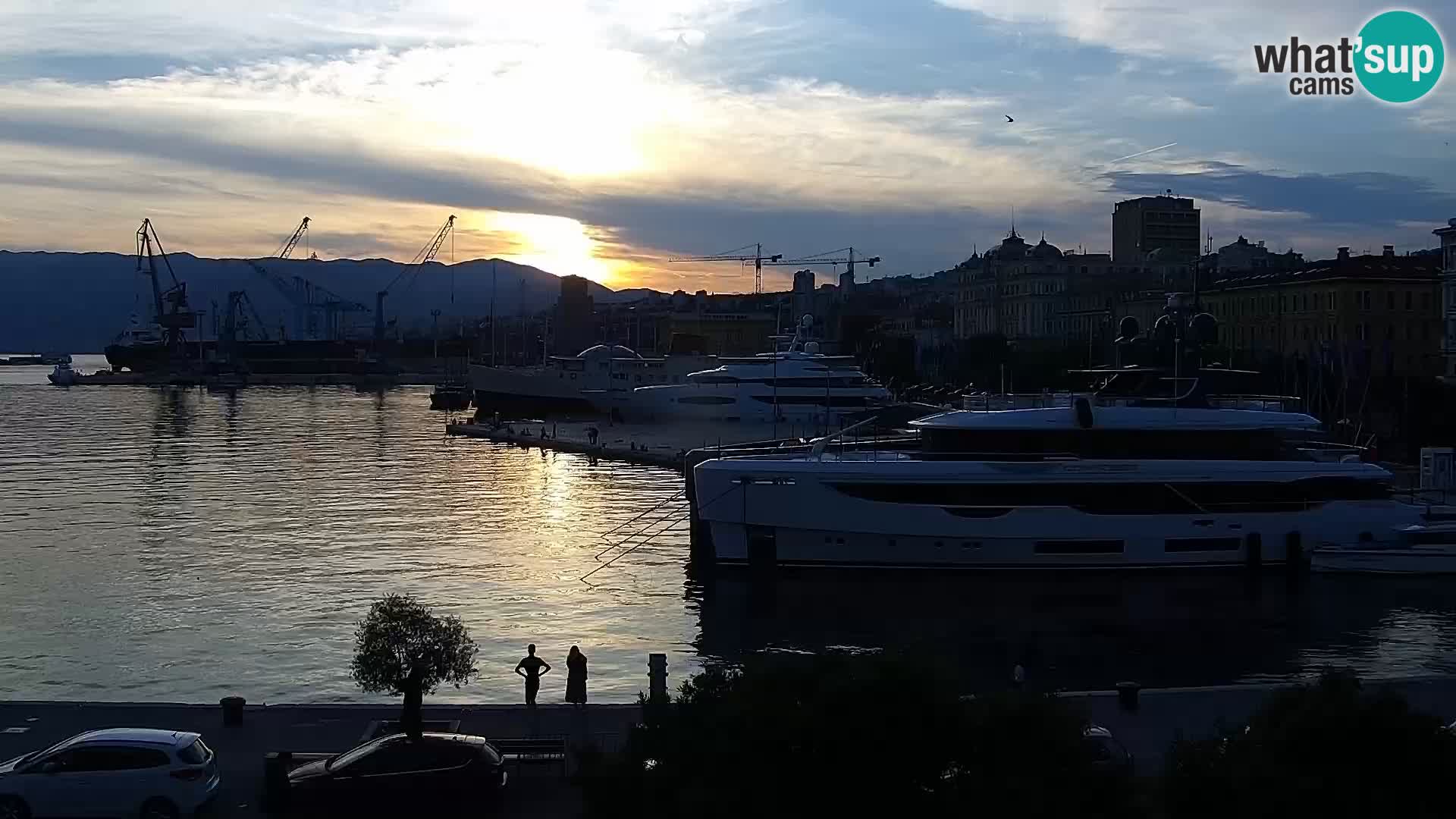 La Riva e la Marina a Rijeka (Fiume) – Live Webcam Croazia