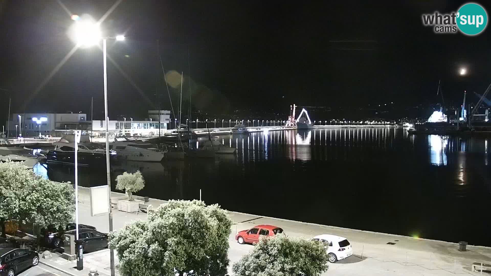 La Riva y Marina en Rijeka – Webcam en vivo Croacia