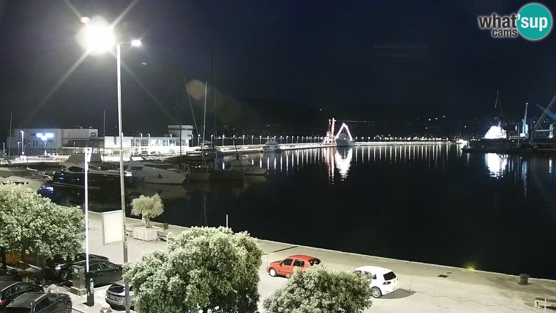 La Riva y Marina en Rijeka – Webcam en vivo Croacia