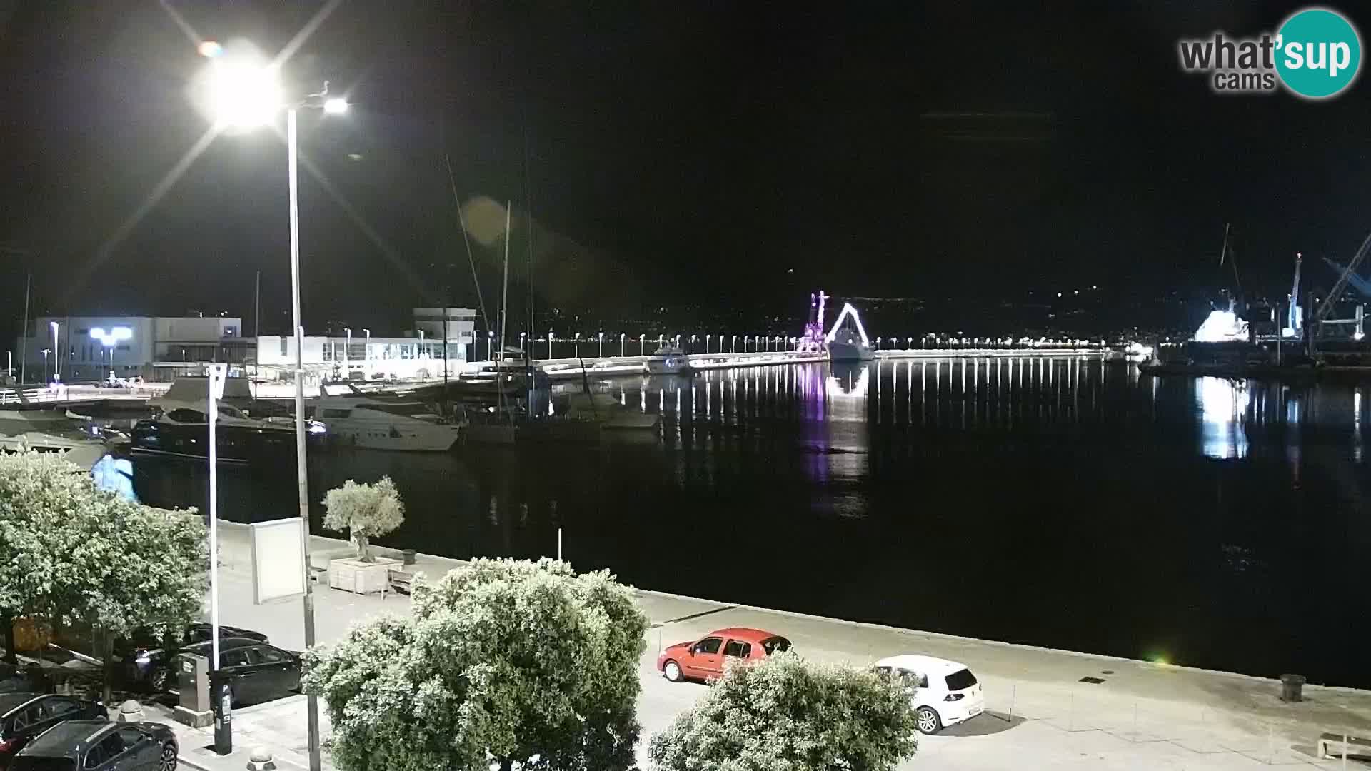 Die Riva und Marina in Rijeka – Live Webcam Kroatien