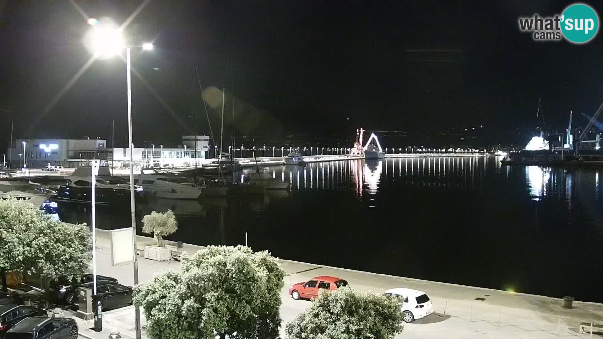 Die Riva und Marina in Rijeka – Live Webcam Kroatien
