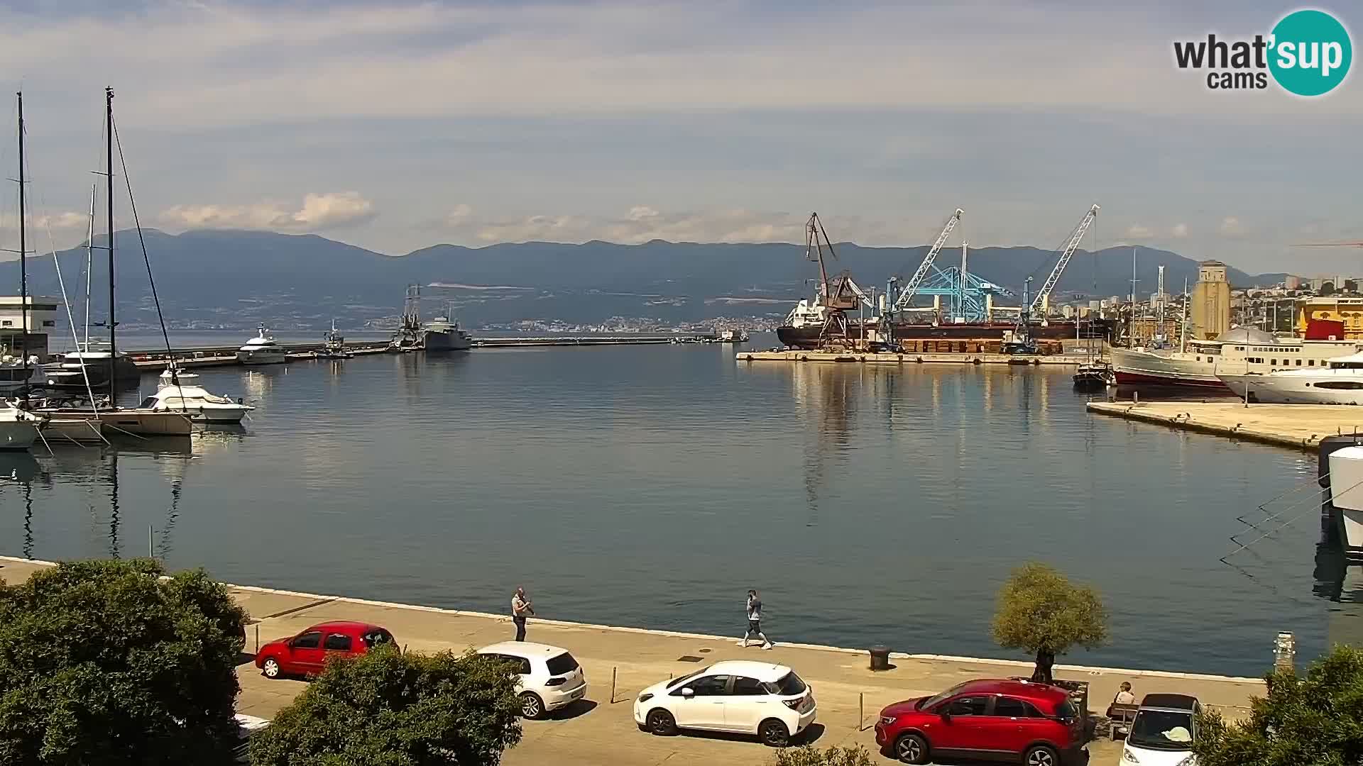 La Riva et Marina à Rijeka – Live Webcam Croatie