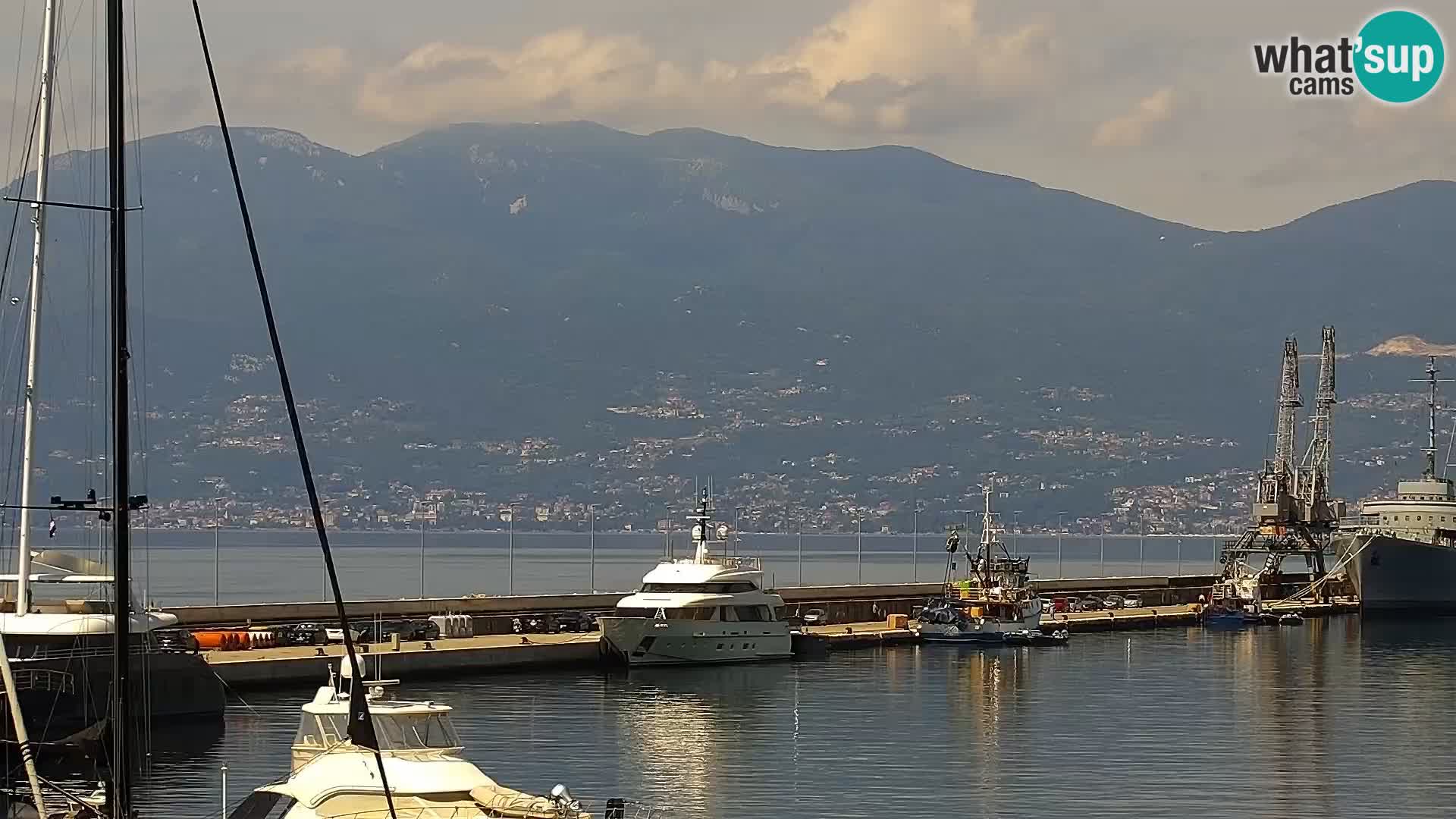 Die Riva und Marina in Rijeka – Live Webcam Kroatien