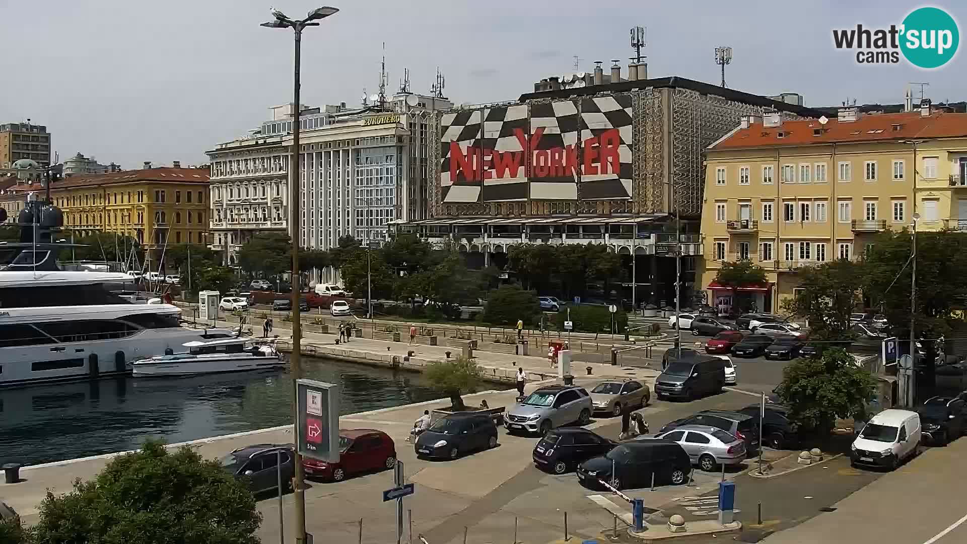 La Riva y Marina en Rijeka – Webcam en vivo Croacia