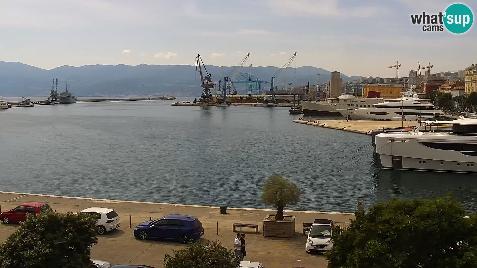 La Riva et Marina à Rijeka – Live Webcam Croatie