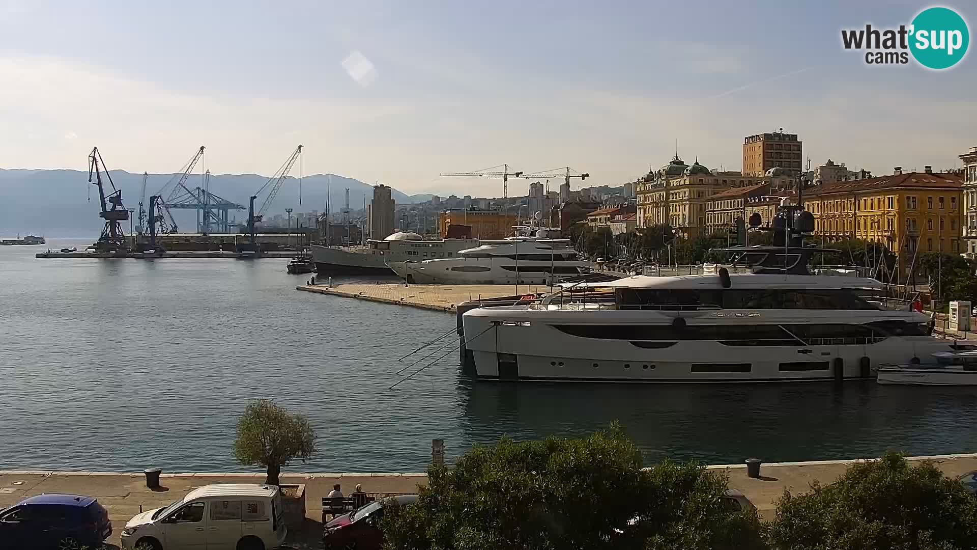 La Riva et Marina à Rijeka – Live Webcam Croatie