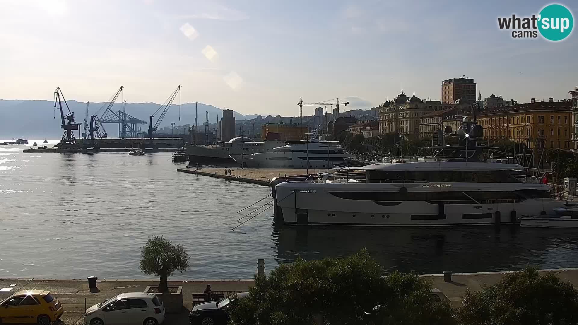 La Riva e la Marina a Rijeka (Fiume) – Live Webcam Croazia
