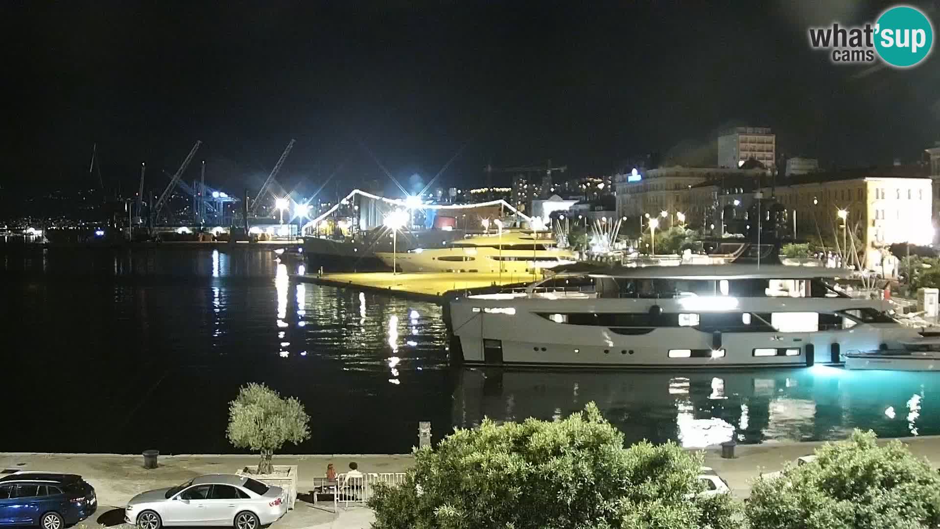 La Riva e la Marina a Rijeka (Fiume) – Live Webcam Croazia