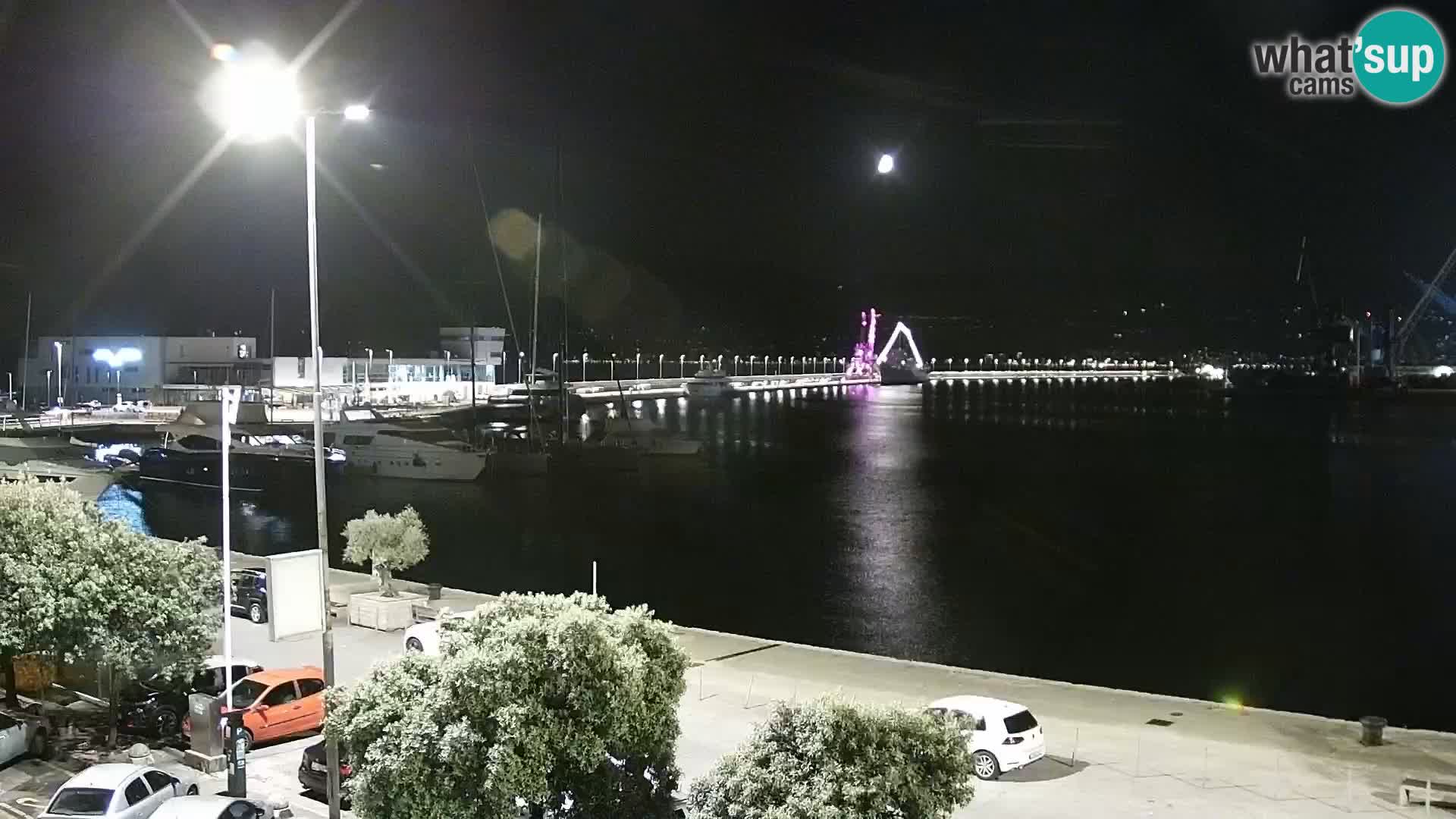 La Riva e la Marina a Rijeka (Fiume) – Live Webcam Croazia