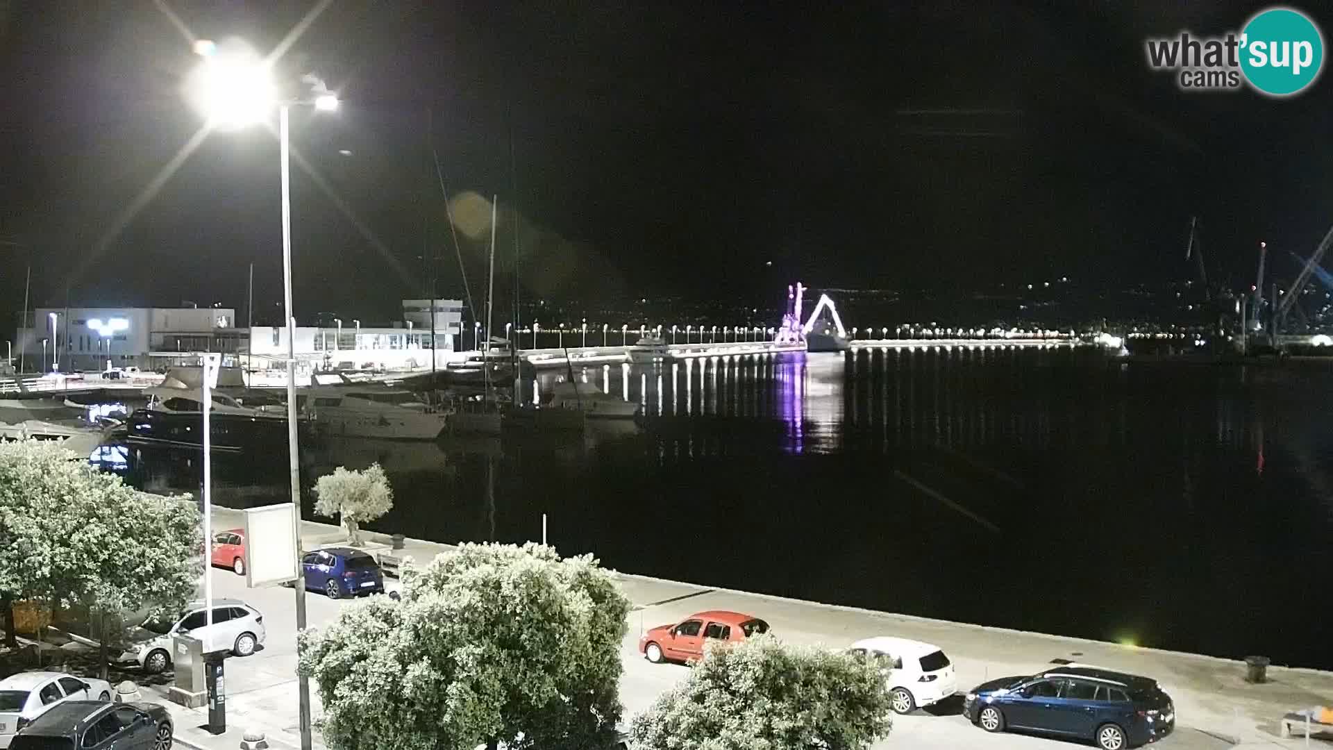 La Riva y Marina en Rijeka – Webcam en vivo Croacia