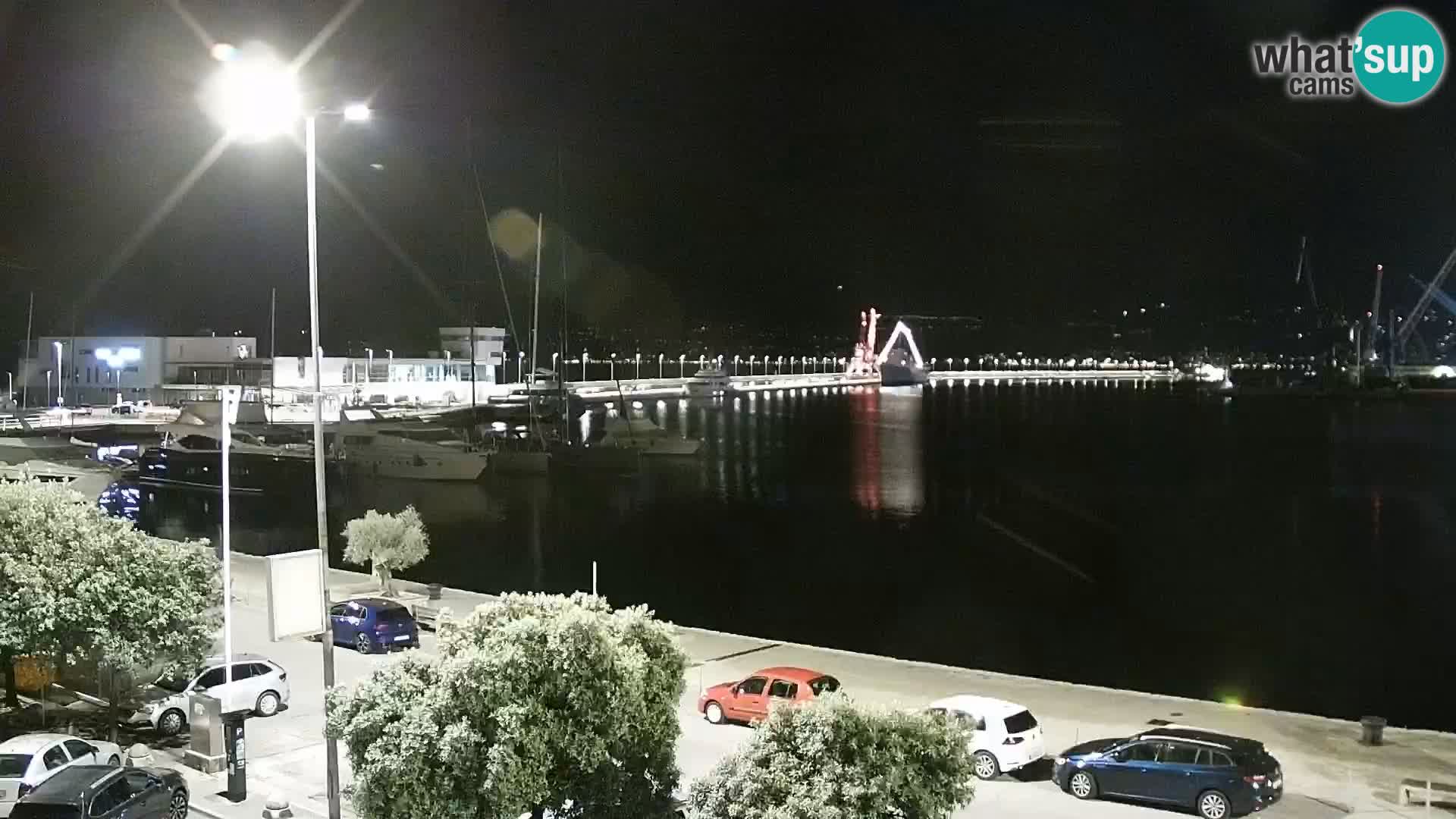La Riva et Marina à Rijeka – Live Webcam Croatie