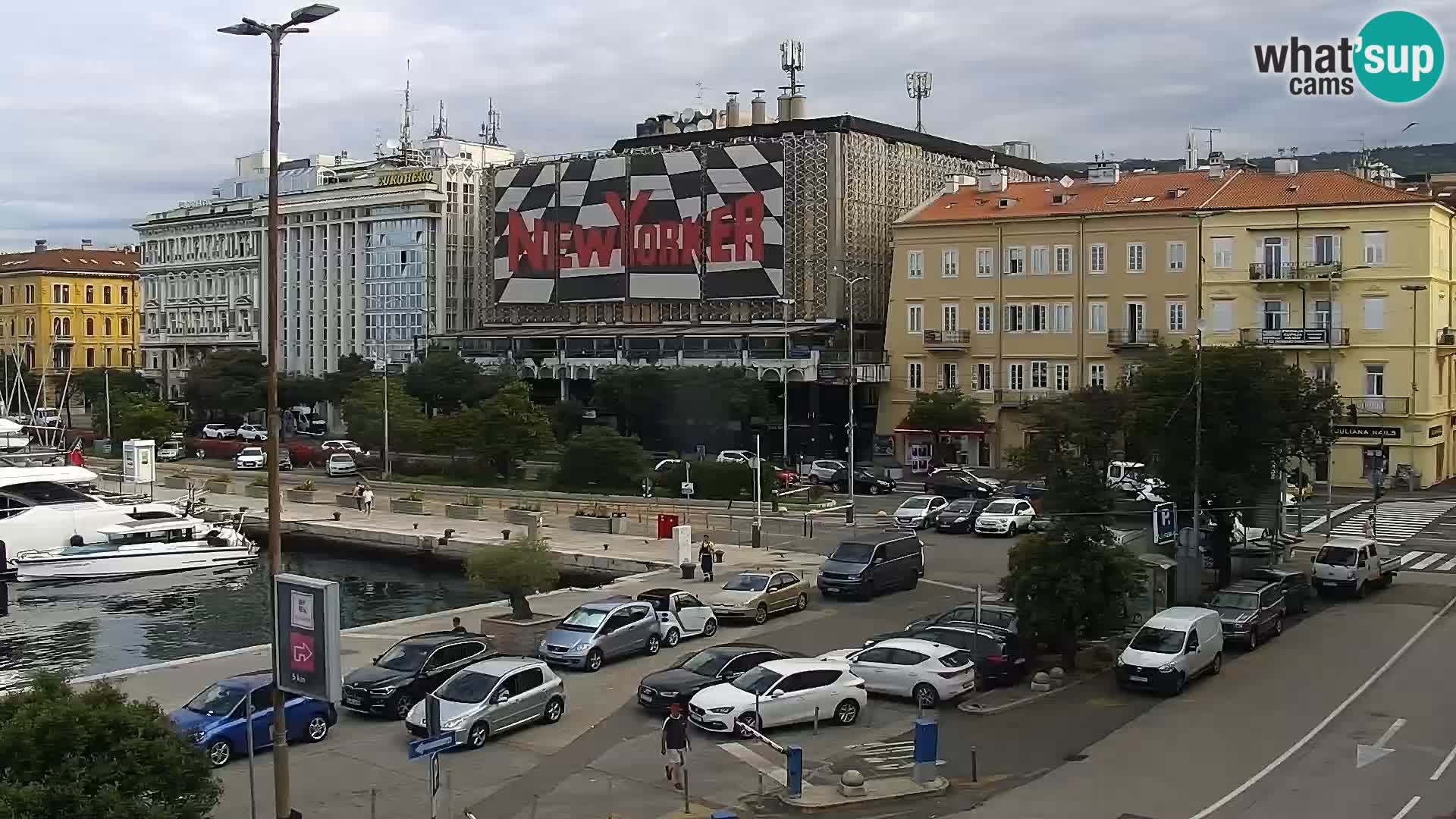 Riva i Marina u Rijeci – Web kamera uživo u Hrvatskoj