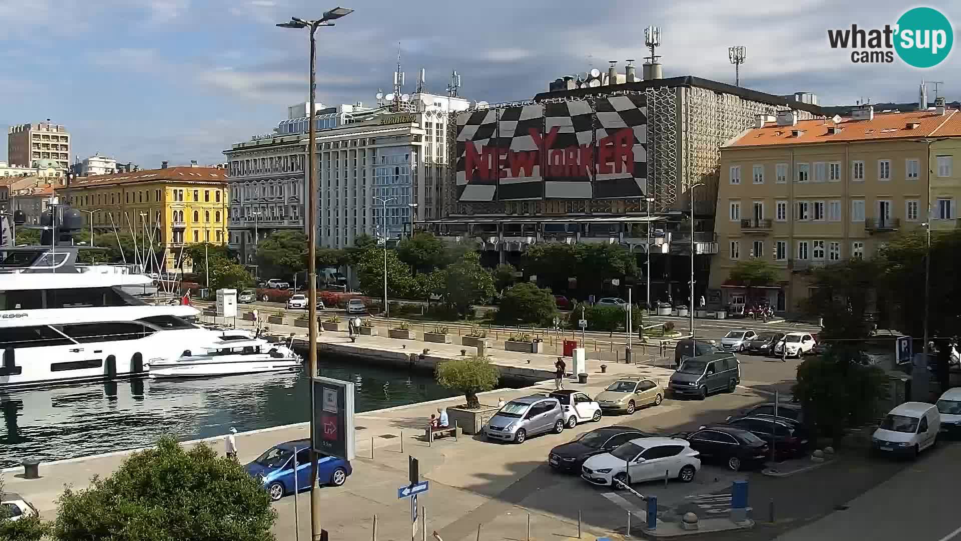 La Riva y Marina en Rijeka – Webcam en vivo Croacia