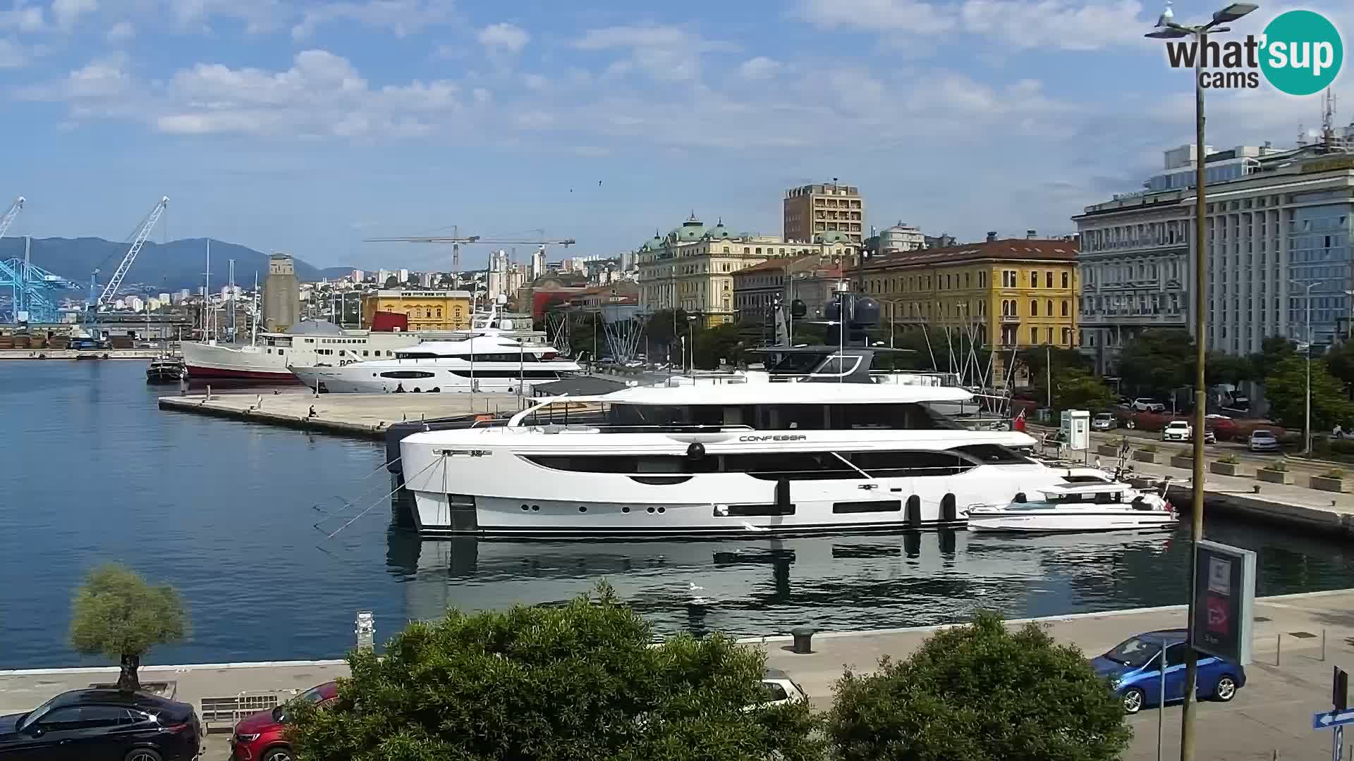 La Riva e la Marina a Rijeka (Fiume) – Live Webcam Croazia