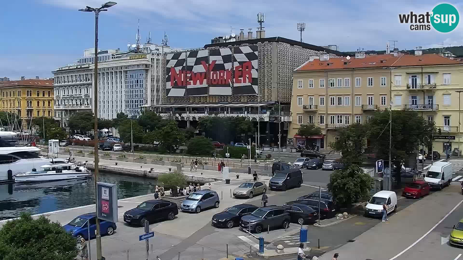 Die Riva und Marina in Rijeka – Live Webcam Kroatien
