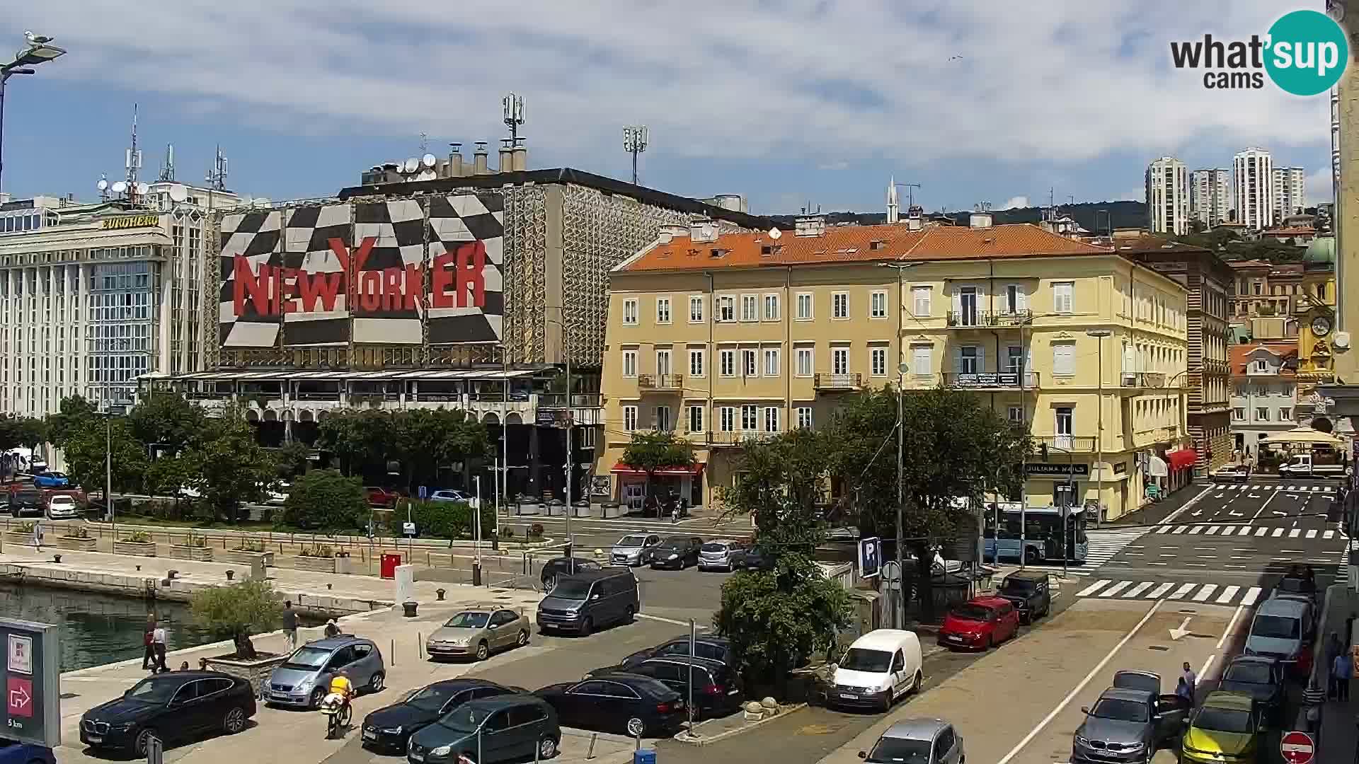 La Riva e la Marina a Rijeka (Fiume) – Live Webcam Croazia