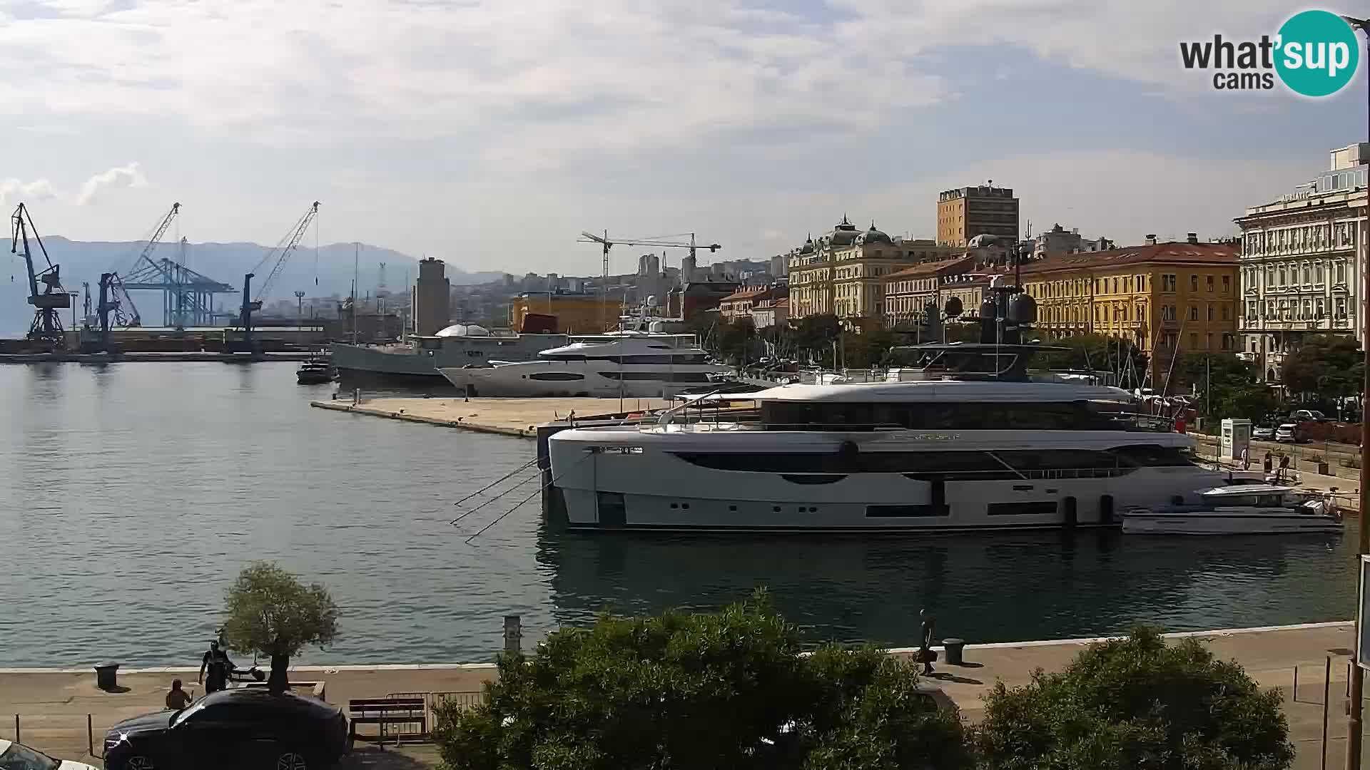 La Riva et Marina à Rijeka – Live Webcam Croatie