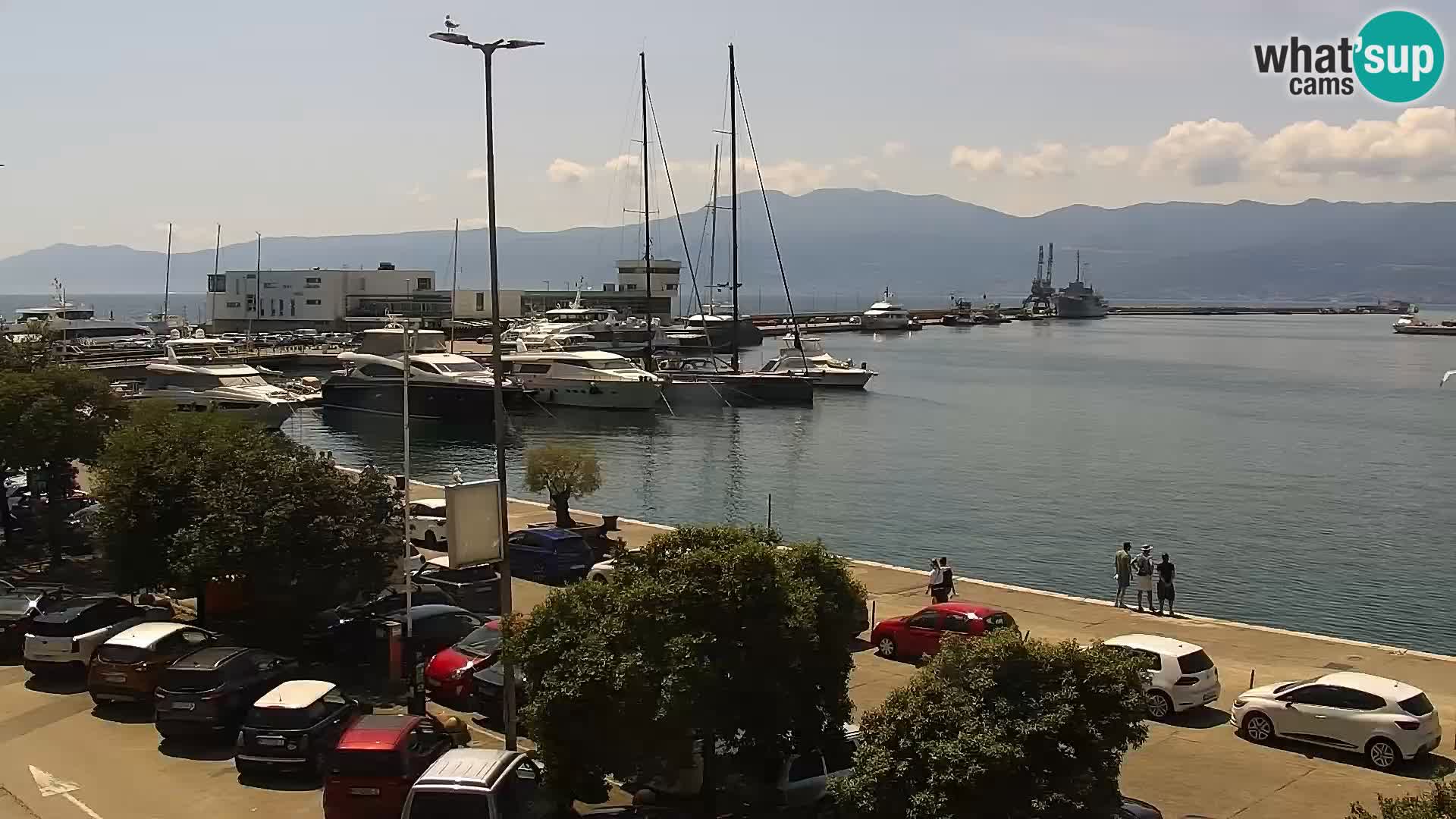 La Riva et Marina à Rijeka – Live Webcam Croatie