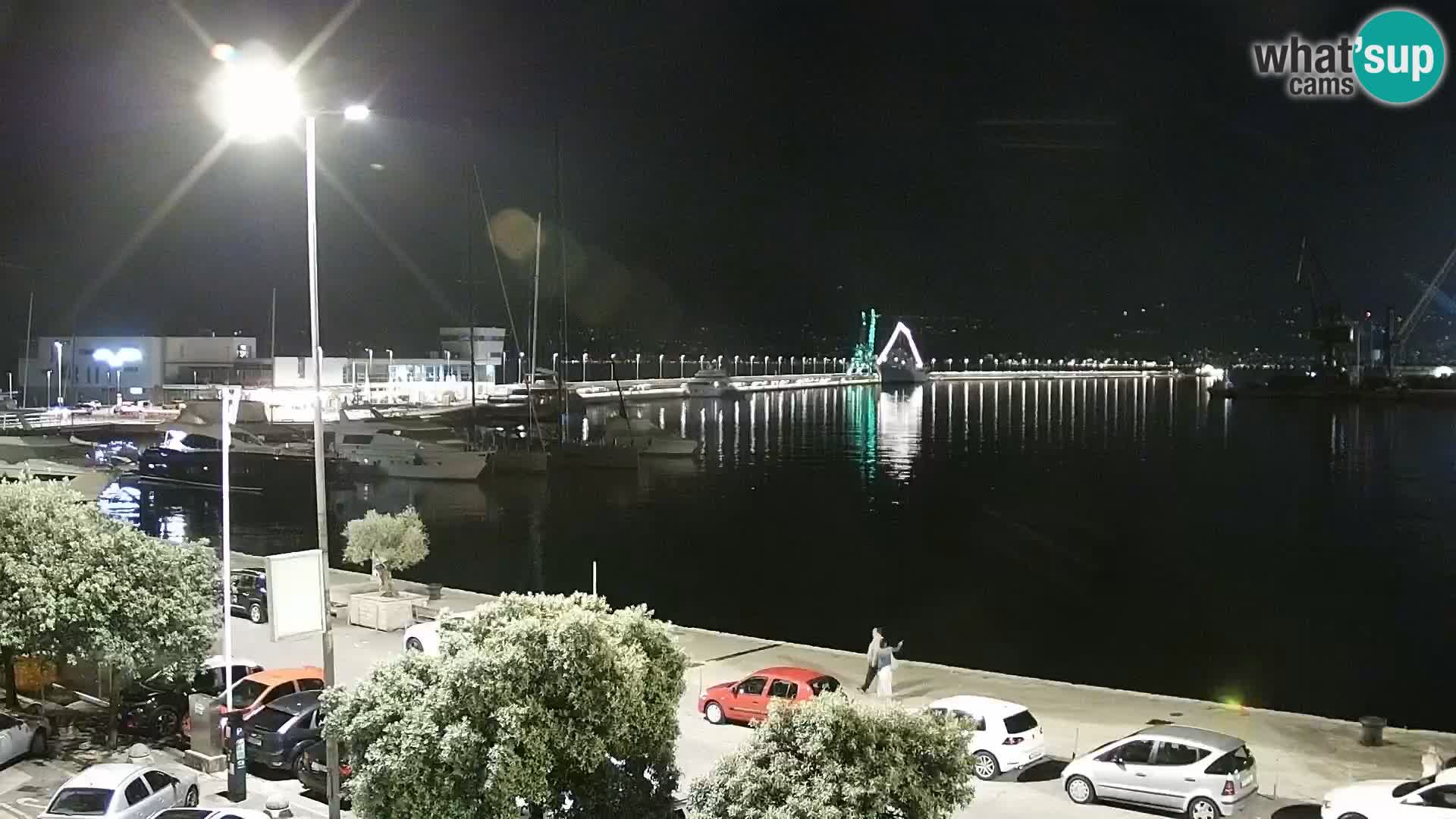 La Riva et Marina à Rijeka – Live Webcam Croatie