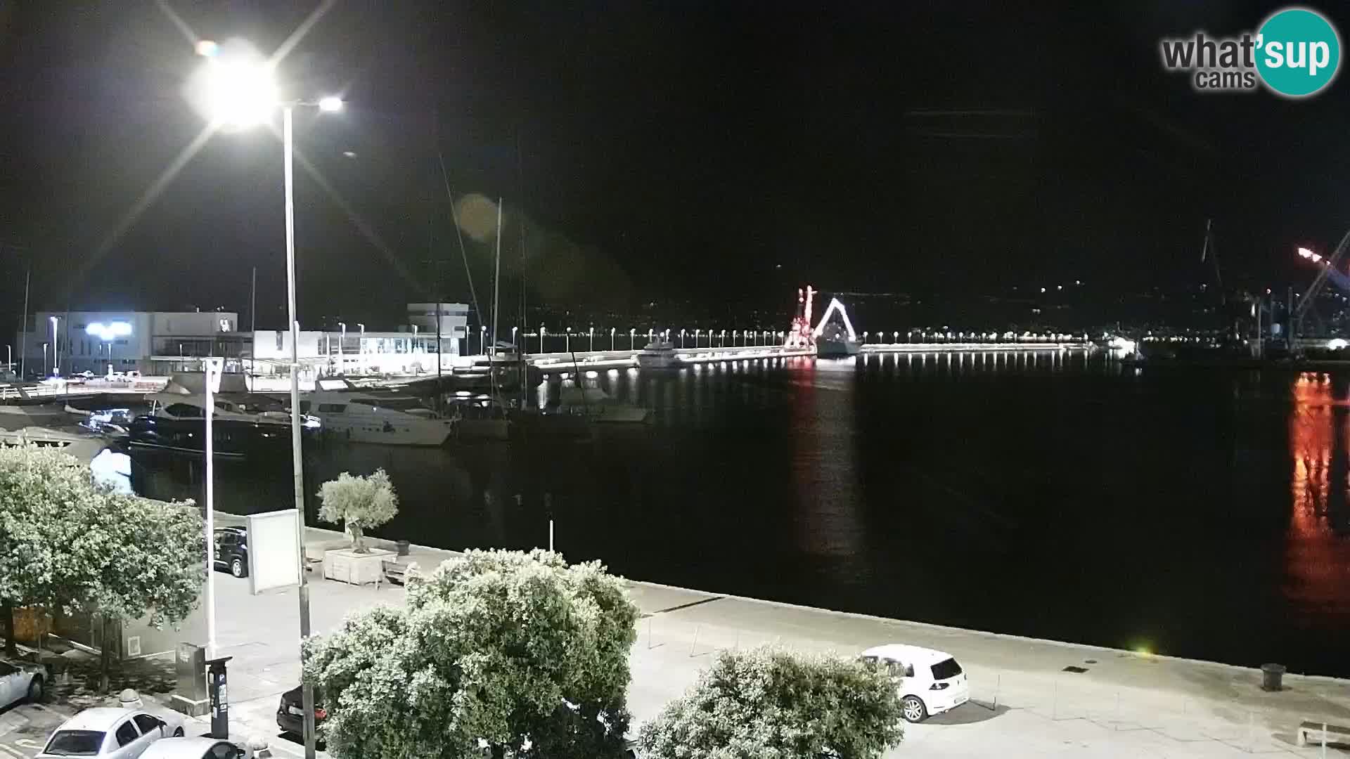 The Riva and Marina in Rijeka  – Live Webcam Croatia