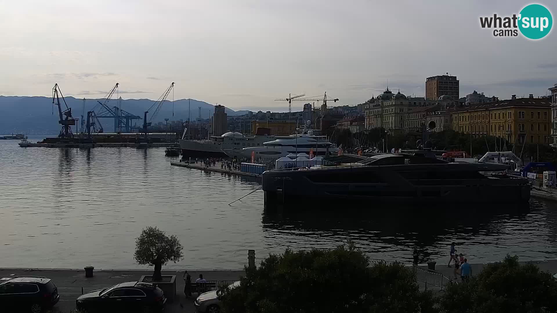 Die Riva und Marina in Rijeka – Live Webcam Kroatien