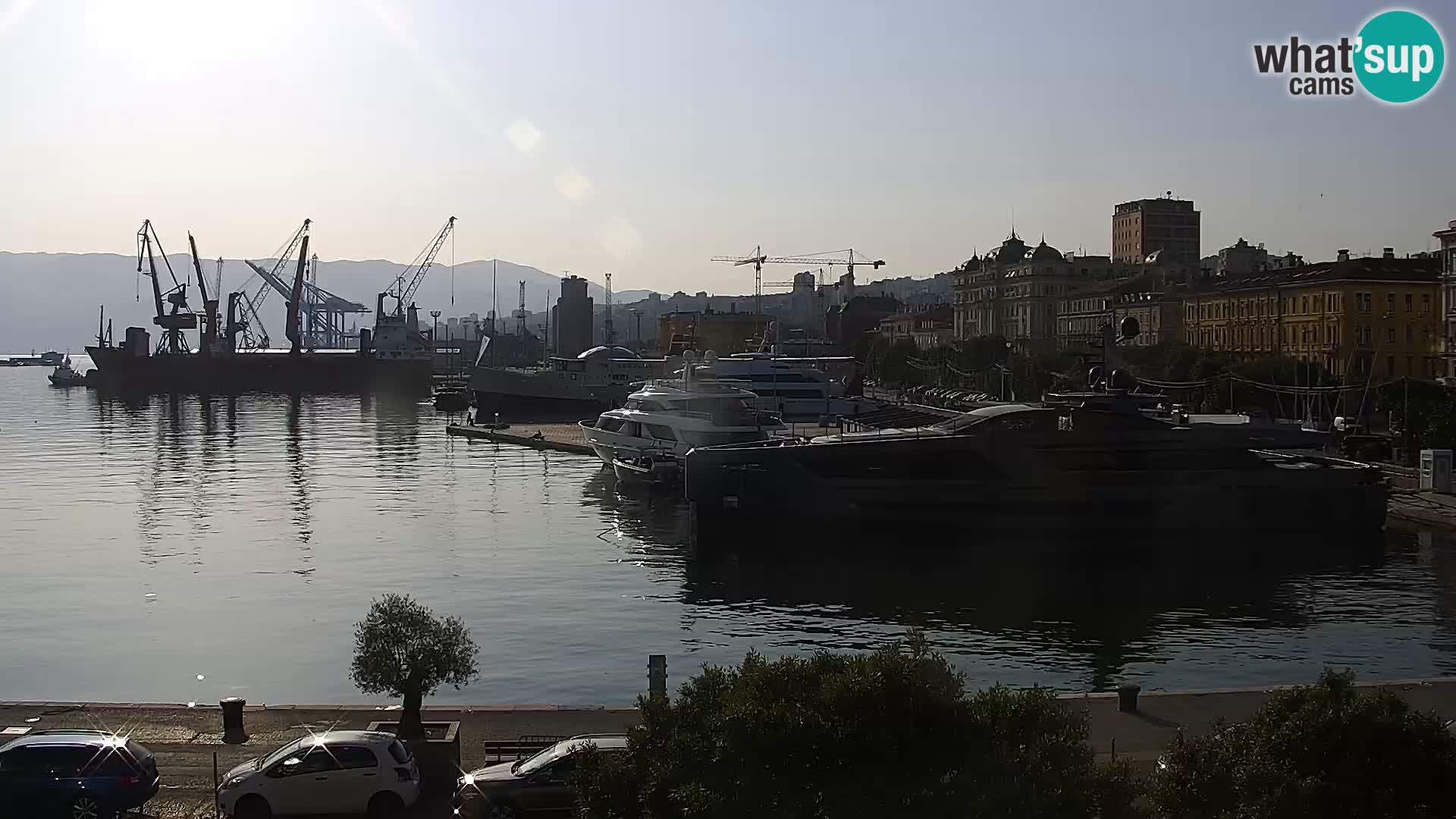 Die Riva und Marina in Rijeka – Live Webcam Kroatien