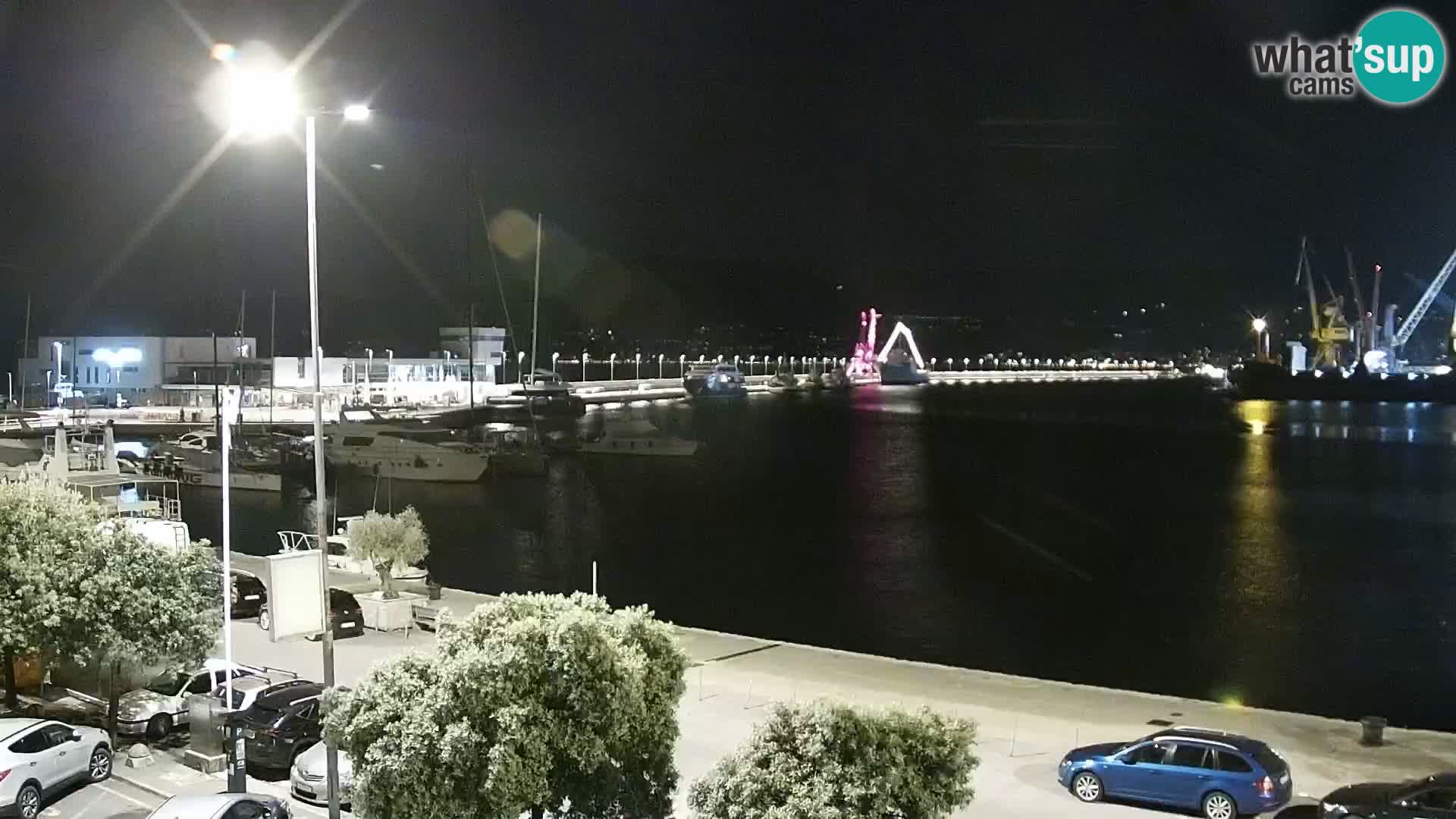 La Riva y Marina en Rijeka – Webcam en vivo Croacia