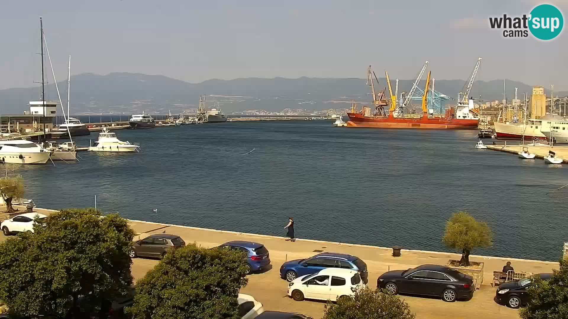 The Riva and Marina in Rijeka  – Live Webcam Croatia
